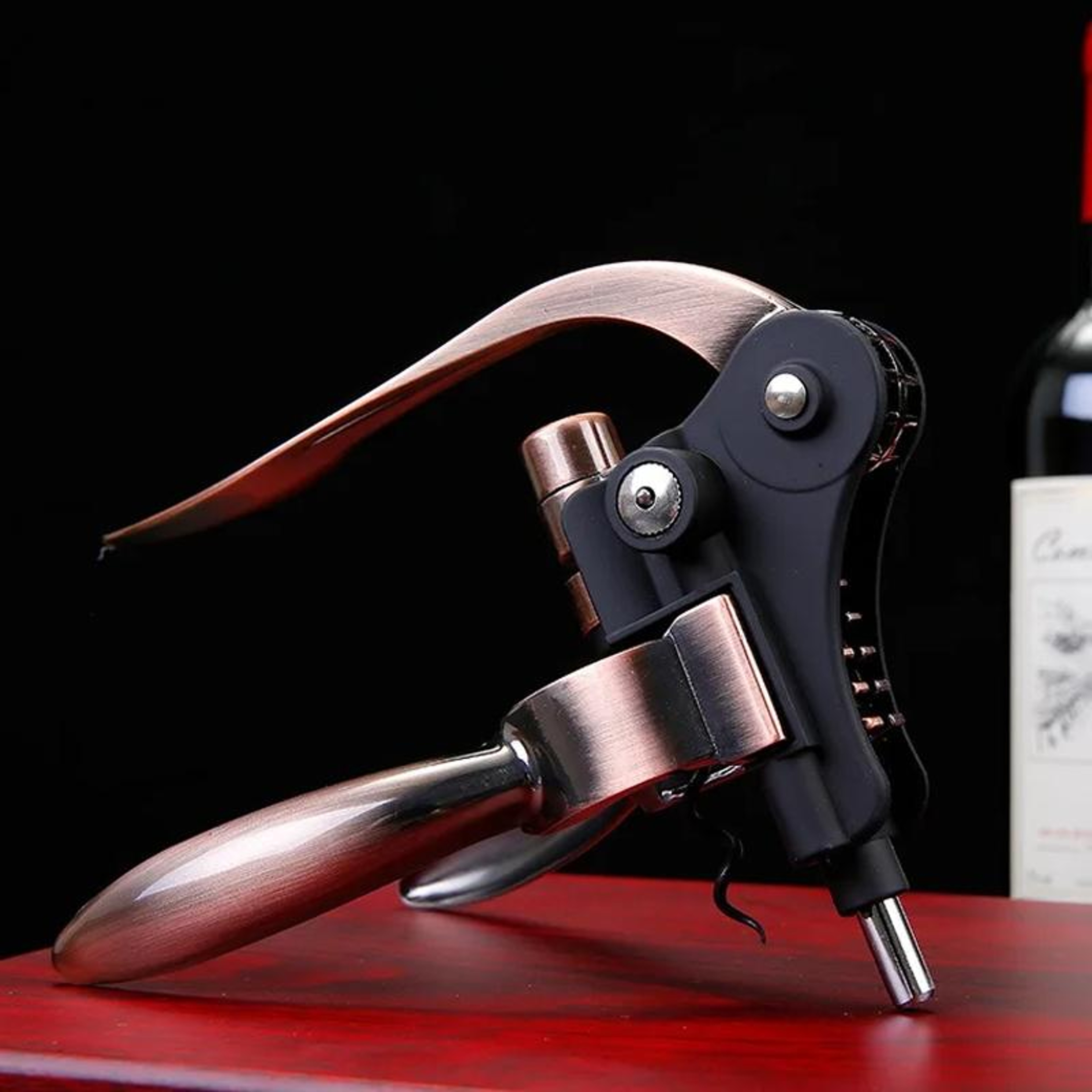 Premium Wine Opener Zinc Alloy Wing Corkscrew Manual Bottle Opener 6