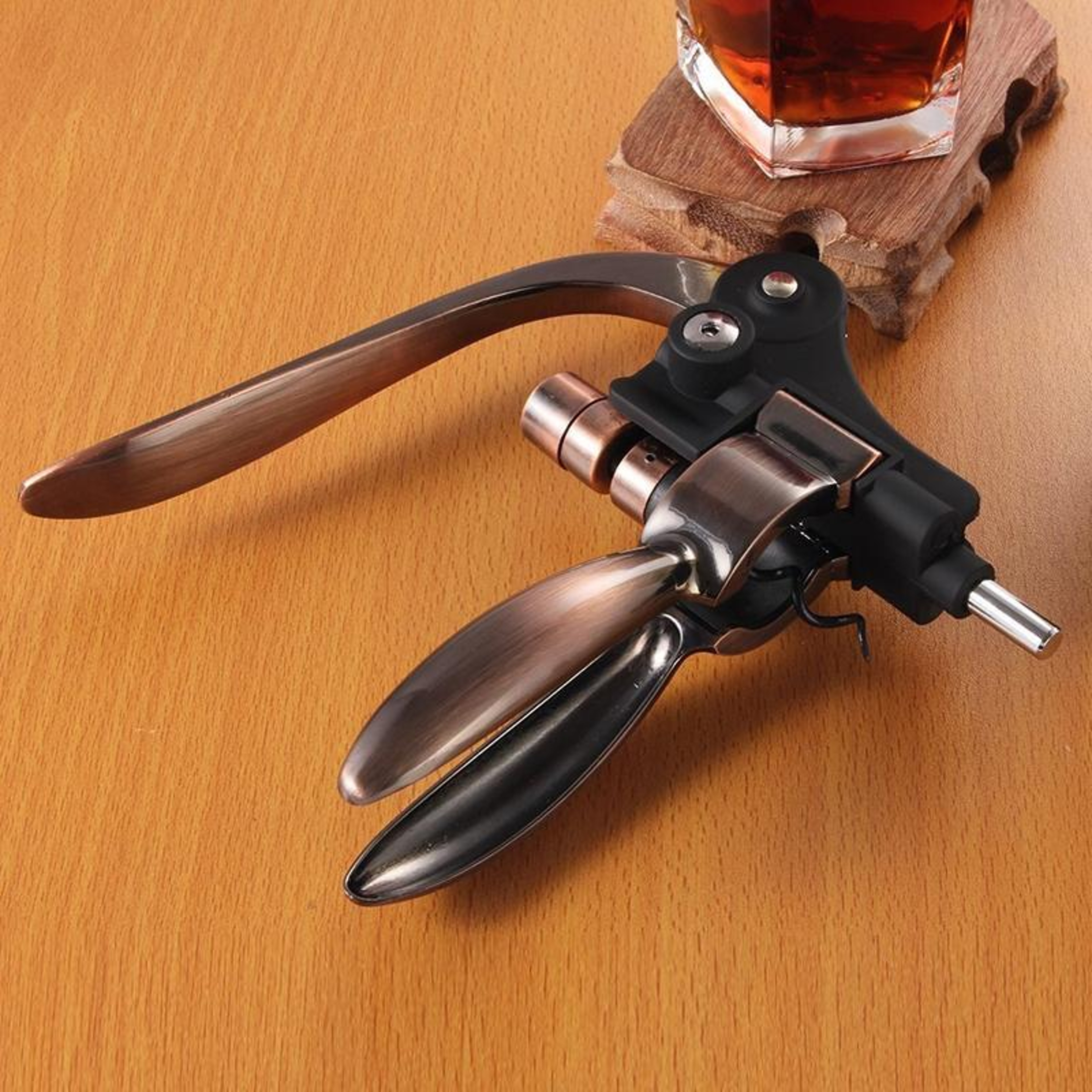 Premium Wine Opener Zinc Alloy Wing Corkscrew Manual Bottle Opener 5