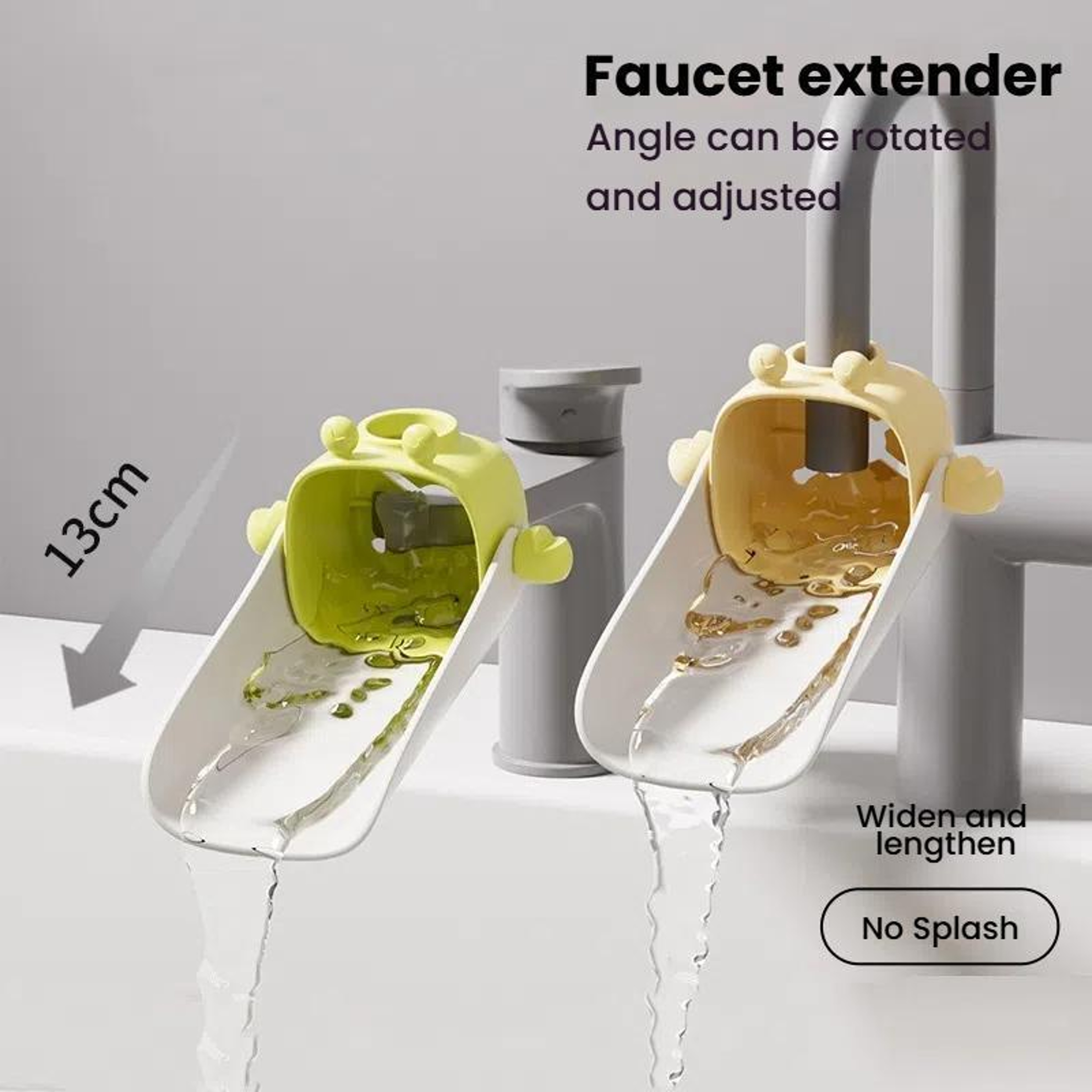 Kids Splash Free Silicone Faucet Extender For Toddlers  Children 5