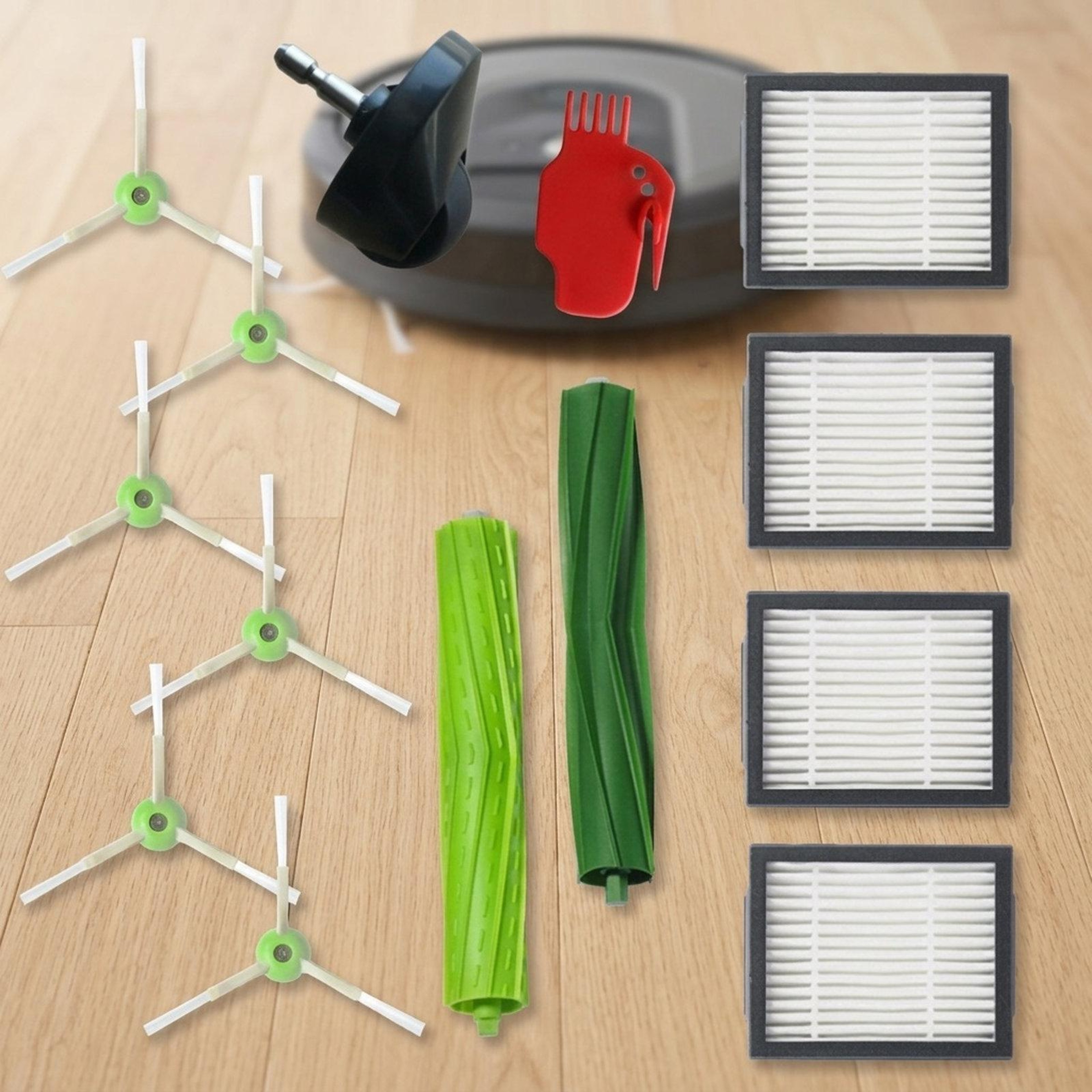 Roomba Replacement Parts Kit 13 In 1 For IRobot Roomba E5 E6 I7 I7 With Brushes  Filters 0