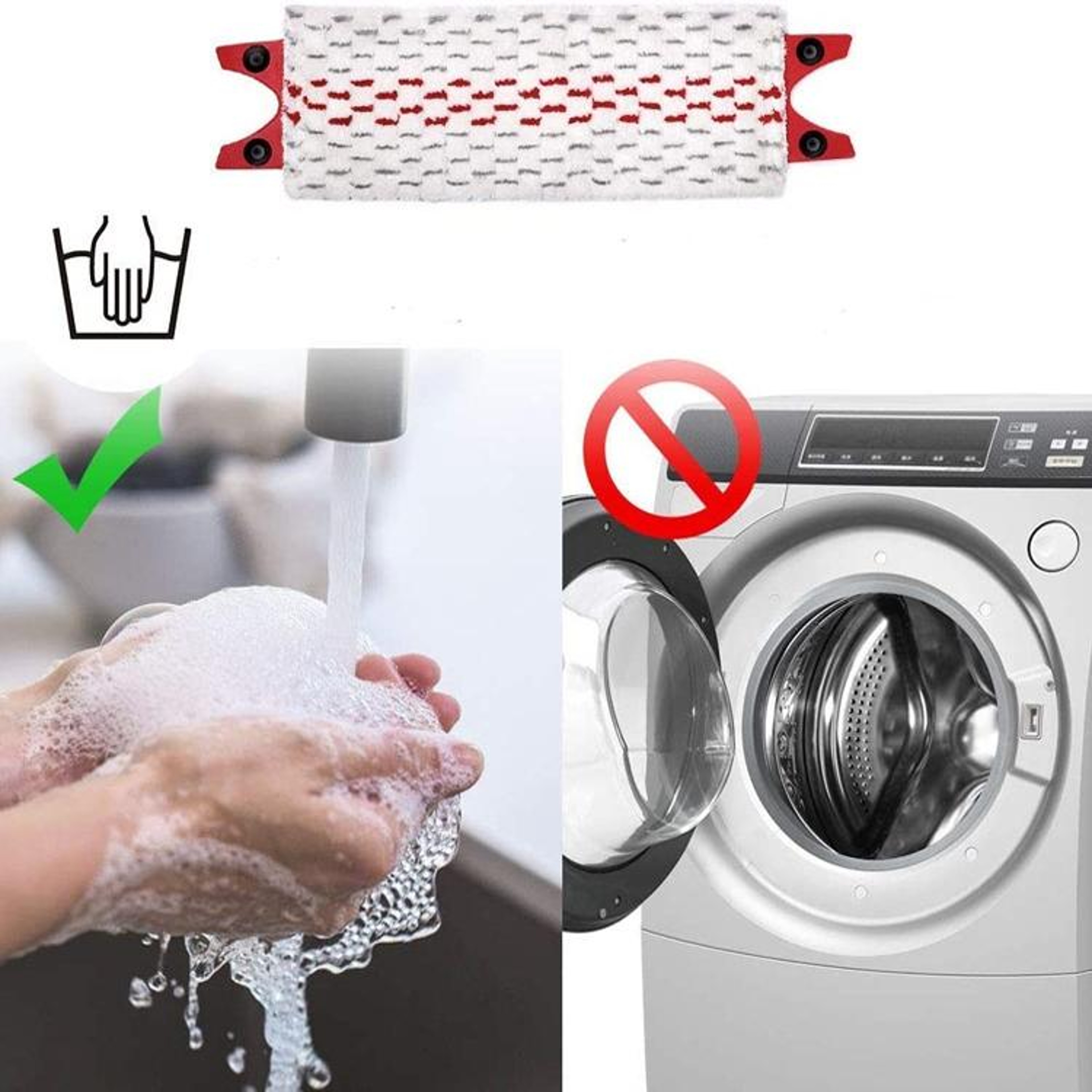 2 Pack Vileda UltraMax Replacement Mop Pads Washable Microfiber Flat Mop Refills 3