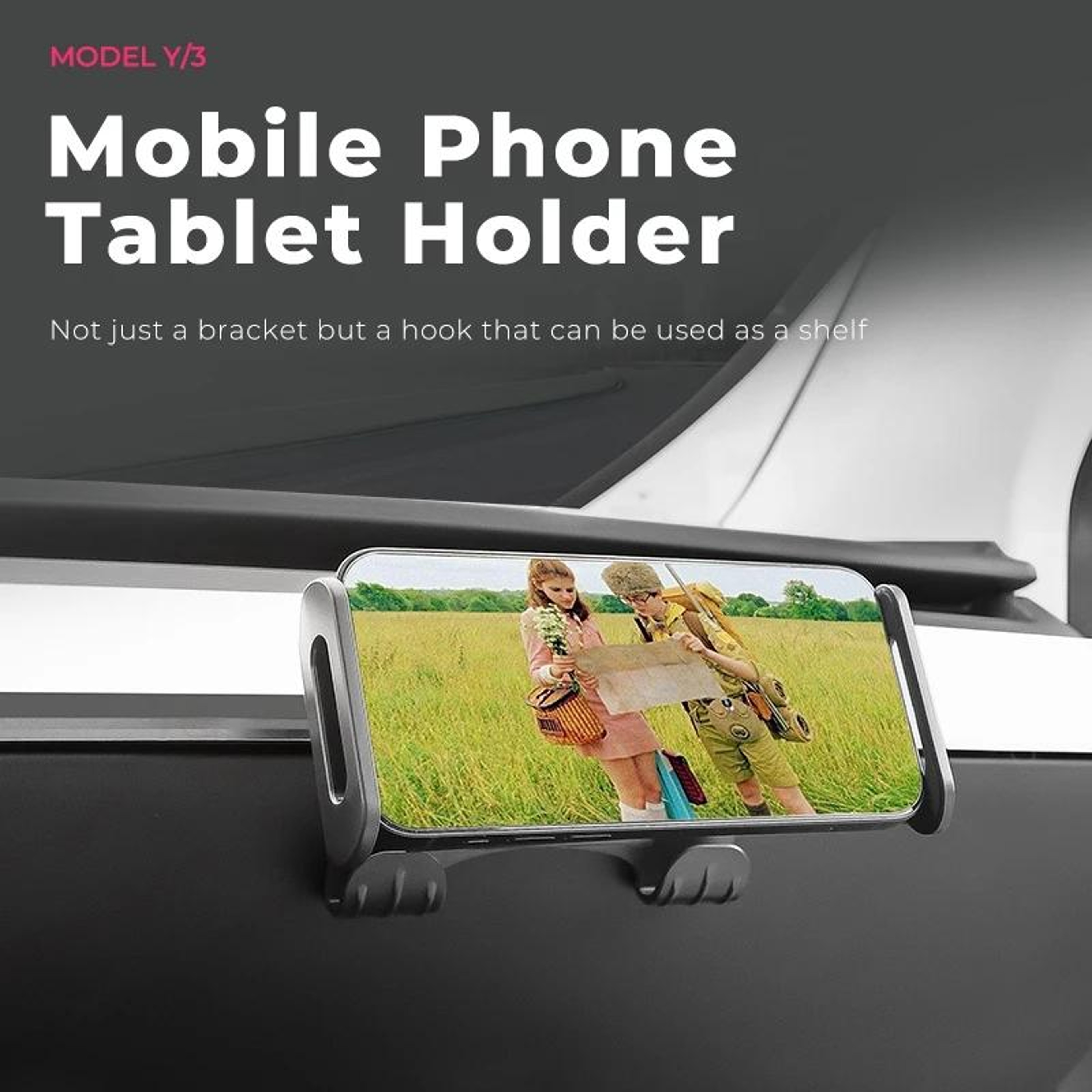 Rear Seat Phone Tablet Holder With 360 Degree Rotating Phone Bracket 1