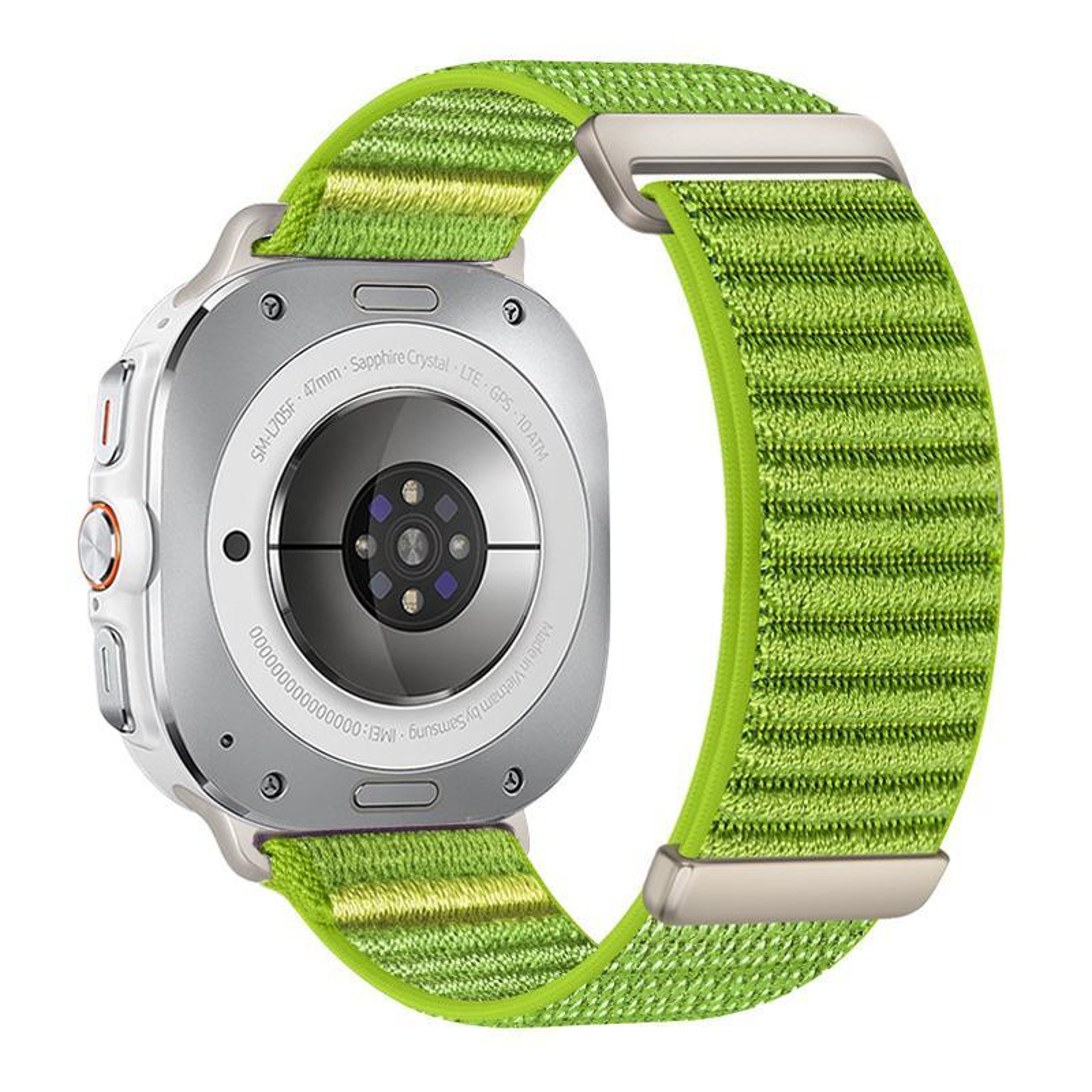 Samsung Galaxy Watch Ultra Band Adjustable Nylon Watch Band Mountain Pattern Replacement Strap 2