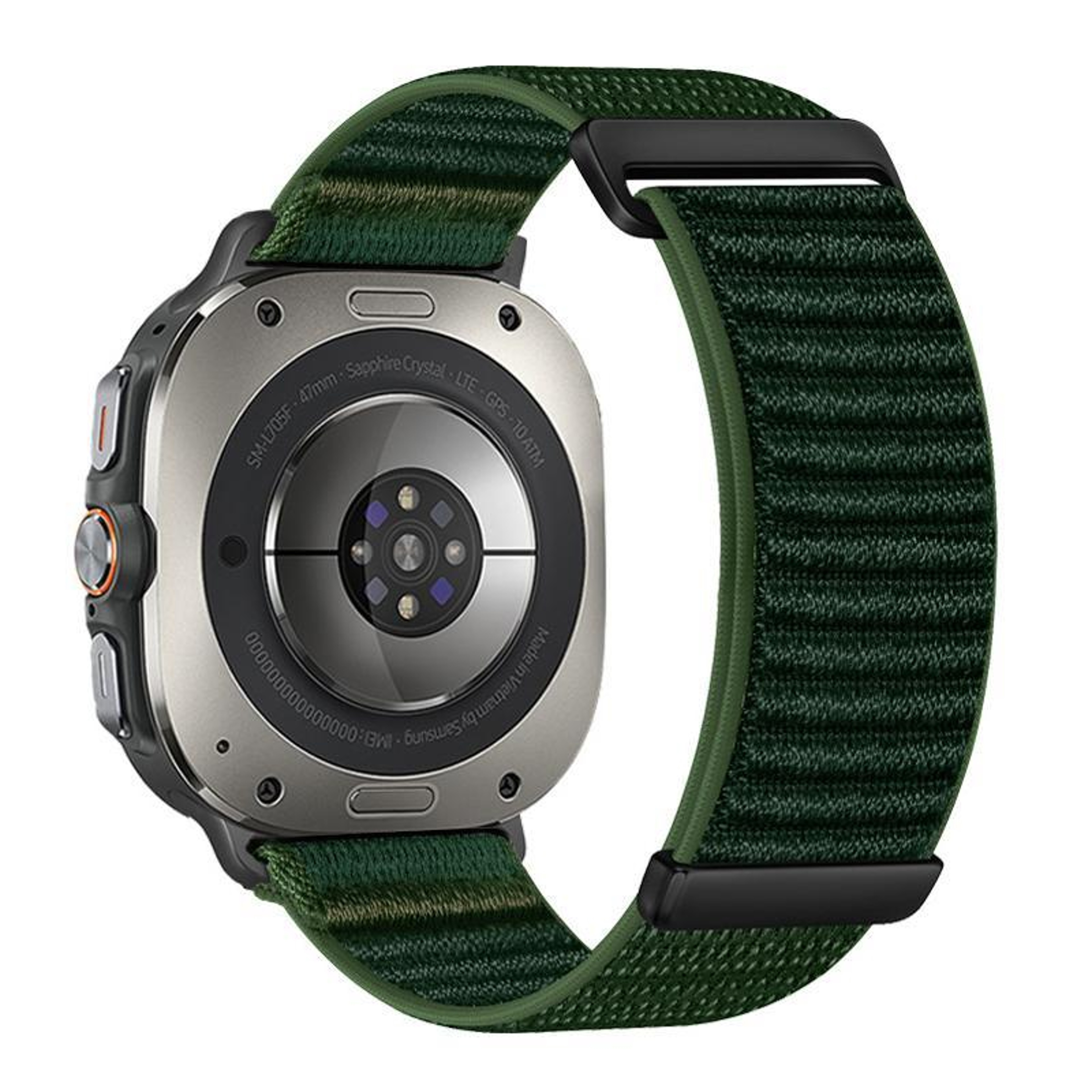 Samsung Galaxy Watch Ultra Band Adjustable Nylon Watch Band Mountain Pattern Replacement Strap 8