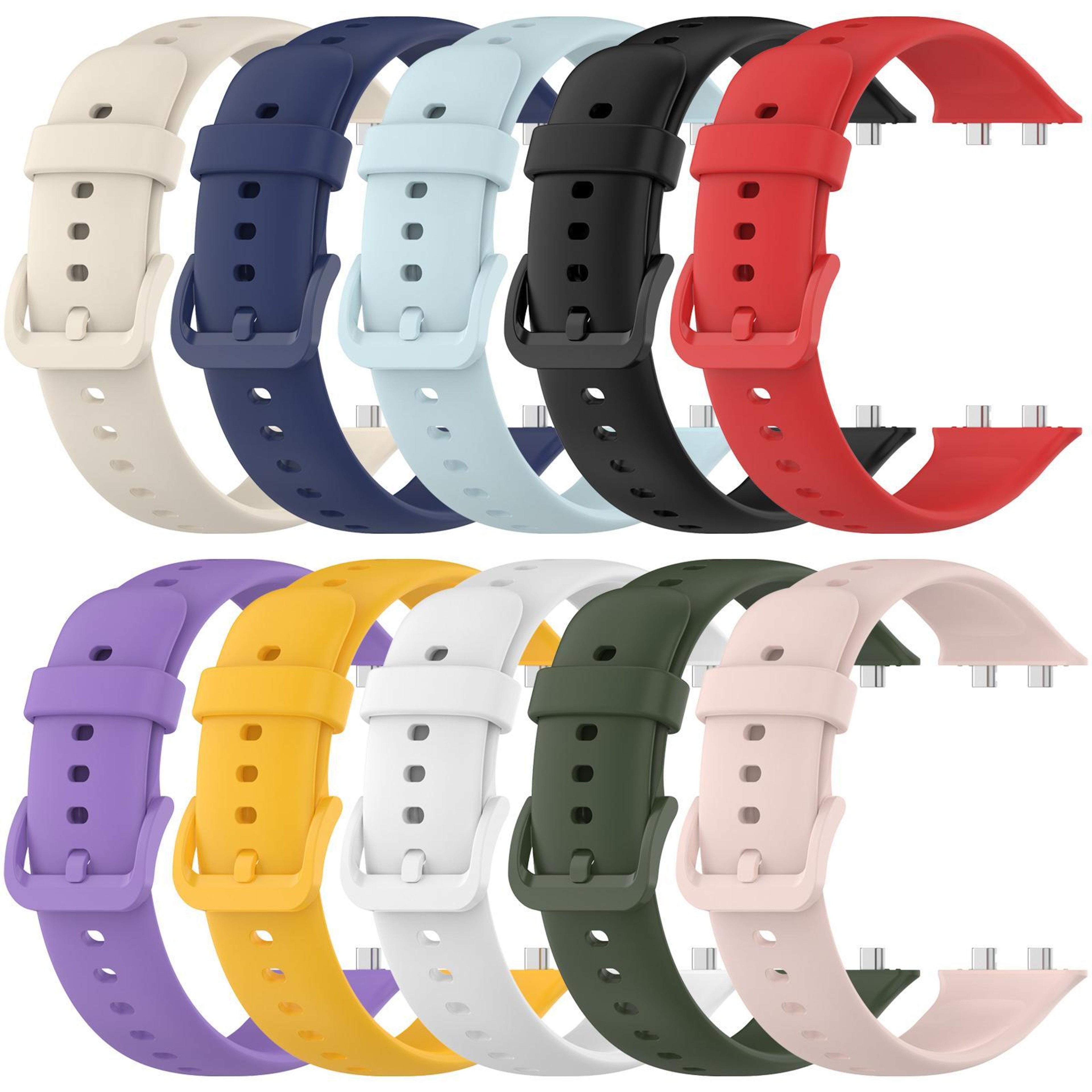 For OPPO Watch 3 Silicone Watch Band Soft Adjustable Replacement Watch Strap 6