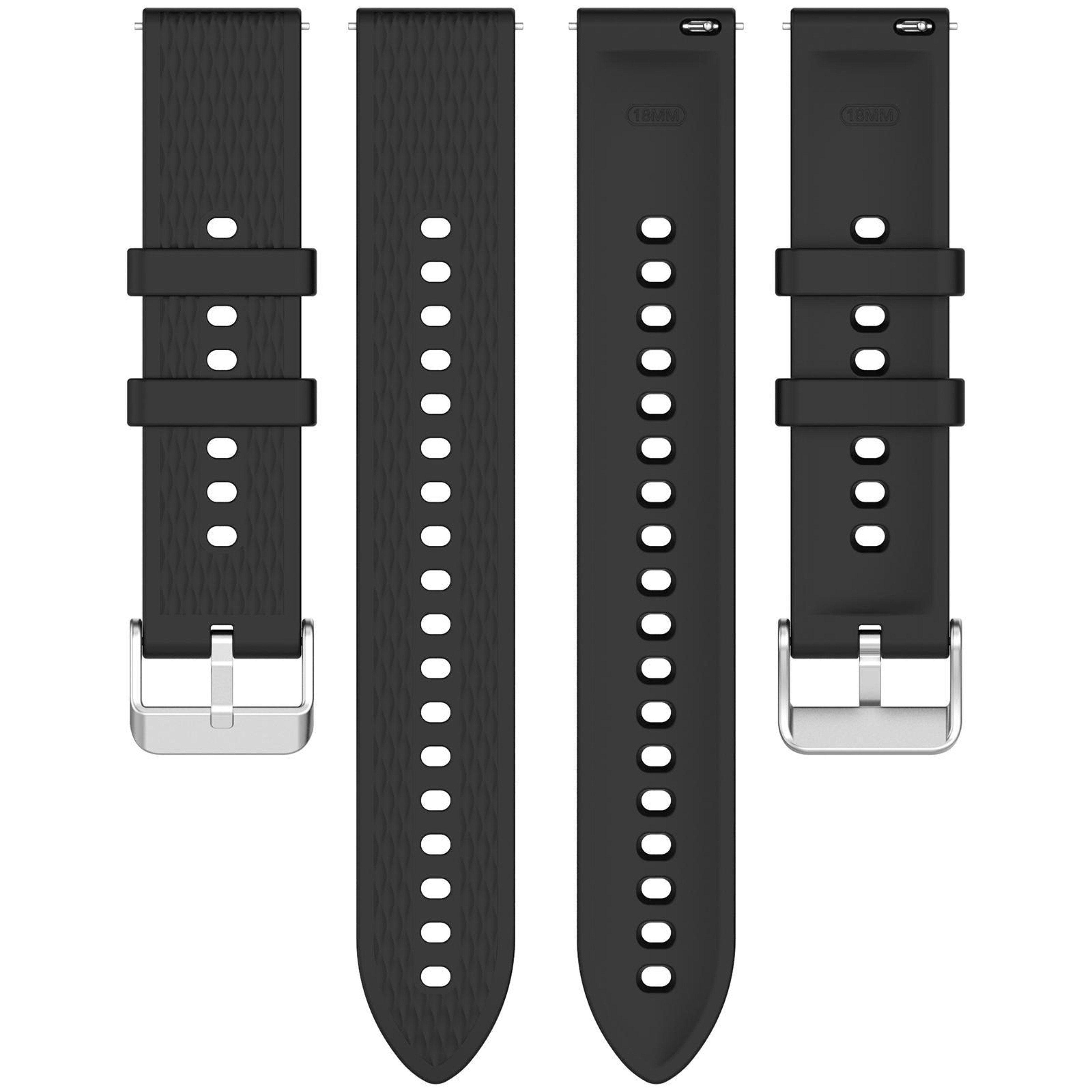 Rhombic Texture Silicone Watch Band For OnePlus Watch 3 43mm Band With Quick Release Buckle 7