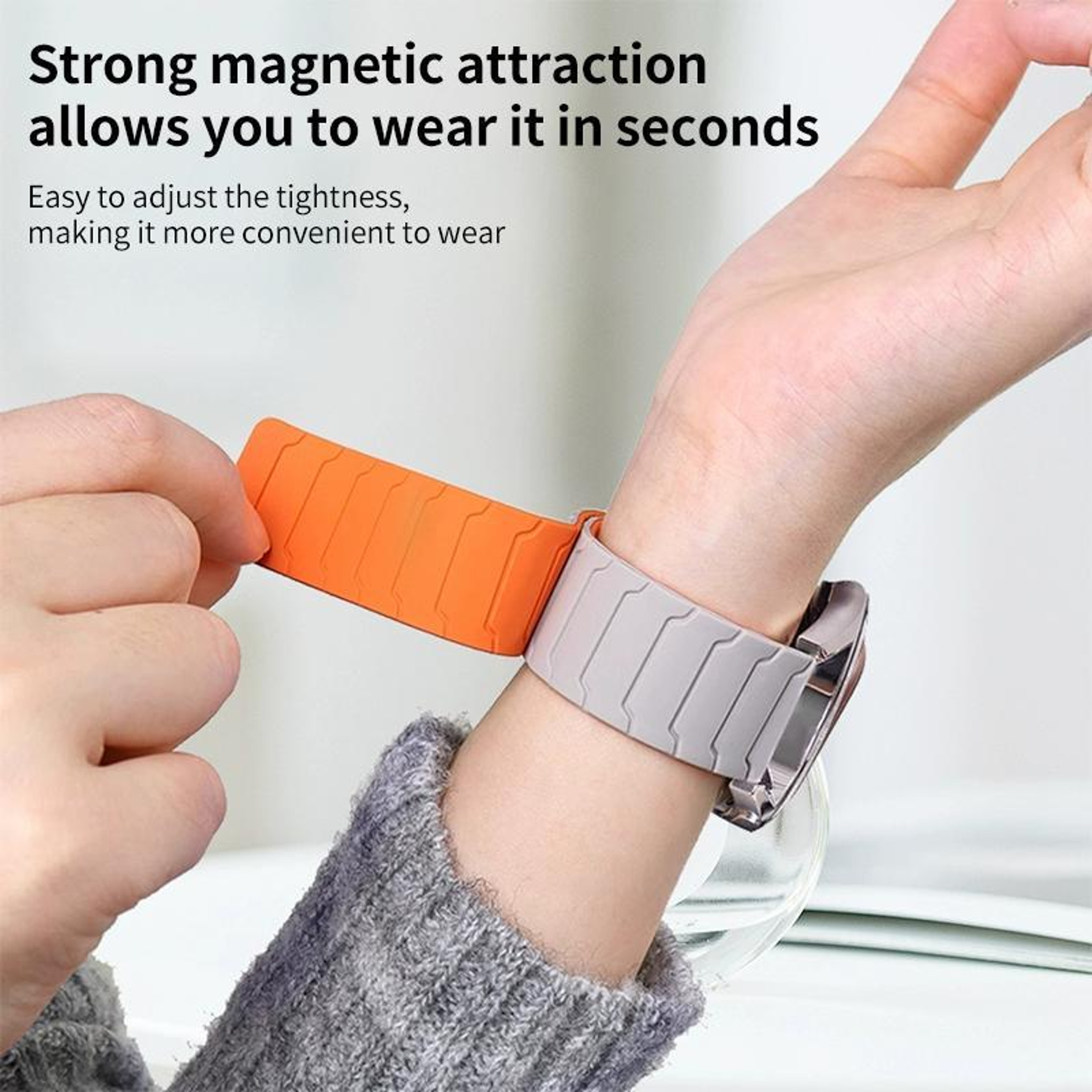Magnetic Silicone Huawei Watch Fit 4 Band For Huawei Watch Fit 4 Pro Fit 3 Adjustable Replacement S 5