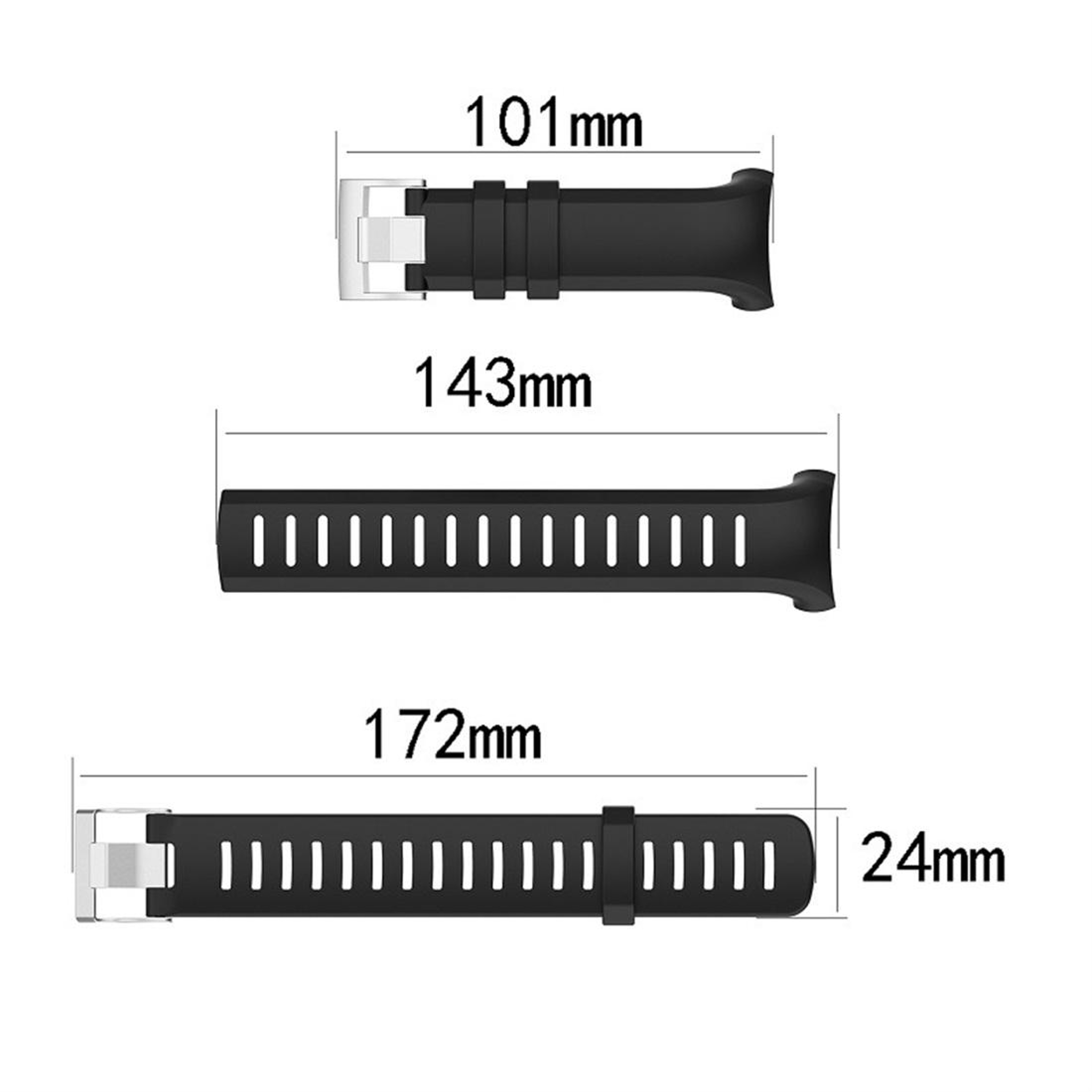 Suunto D6i Silicone Watch Strap Comfortable Replacement Watch Band For Everyday Wear 5