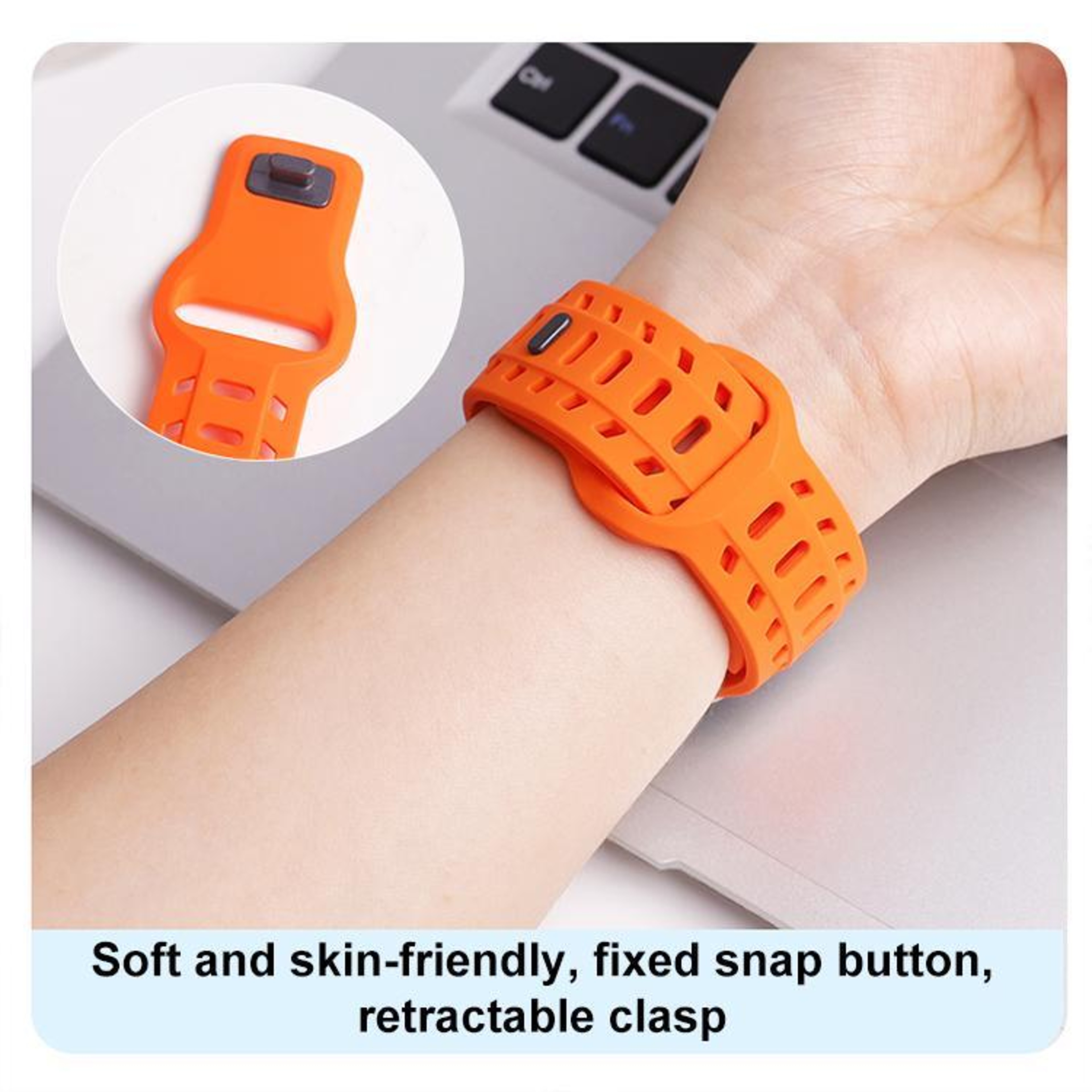 Shark Texture Silicone Sport Watch Band For Apple Watch Waterproof Replacement Strap 15