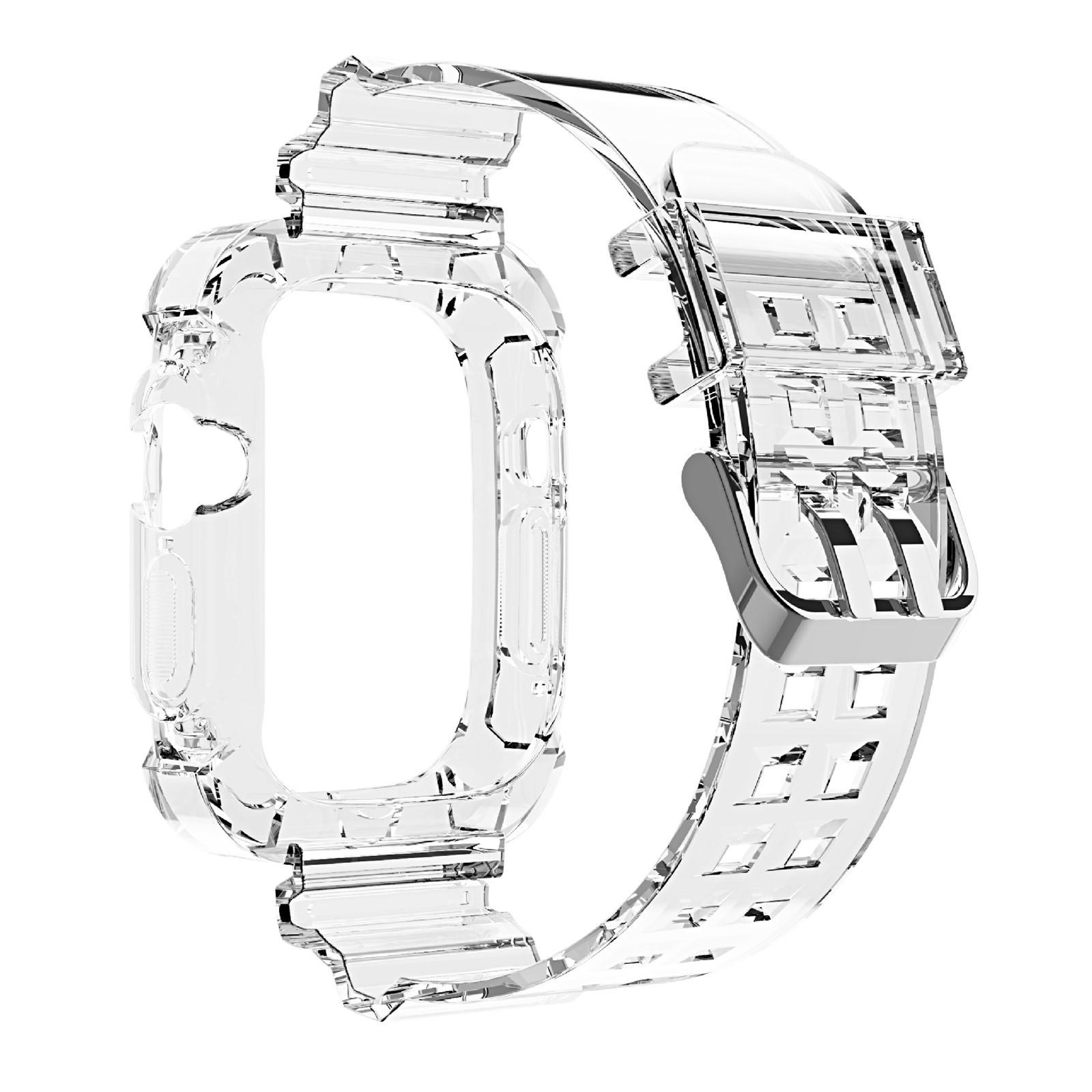 Glacier Apple Watch Ultra Band Transparent TPU Protective Replacement Watch Strap 3