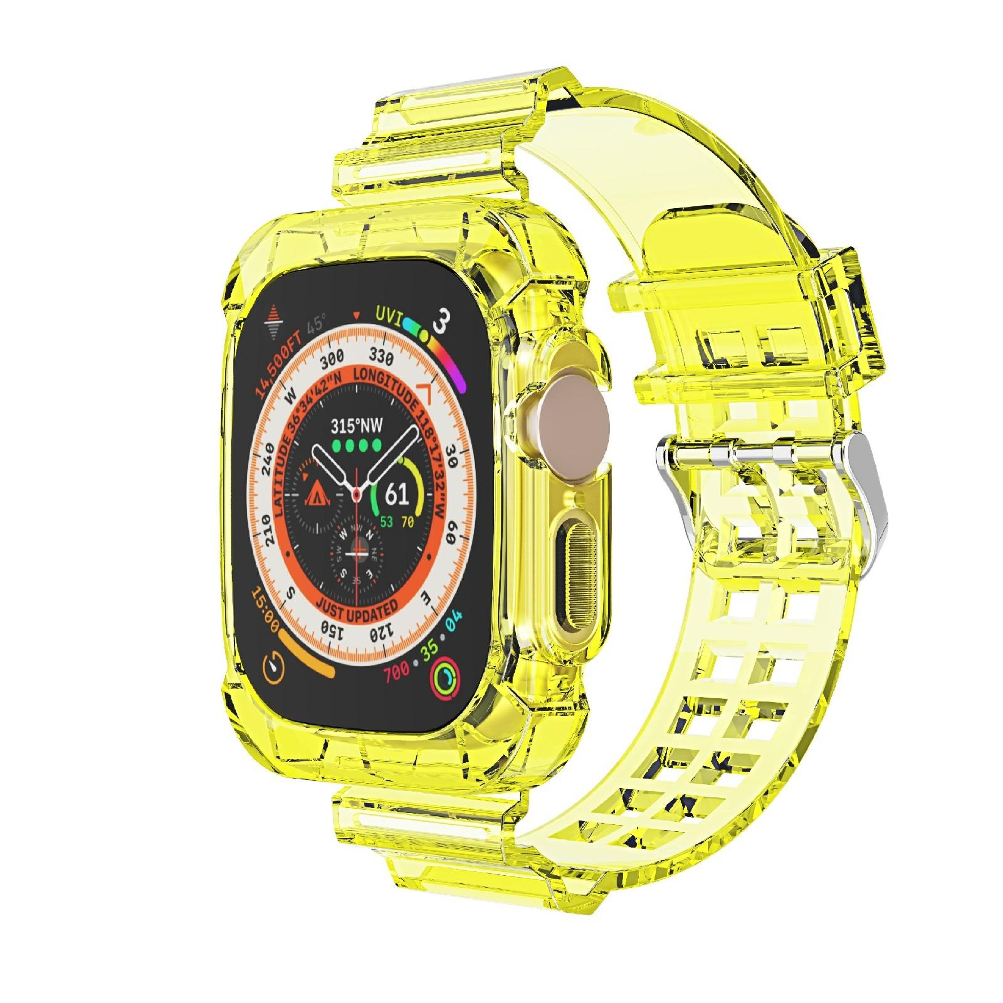 Glacier Apple Watch Ultra Band Transparent TPU Protective Replacement Watch Strap 0