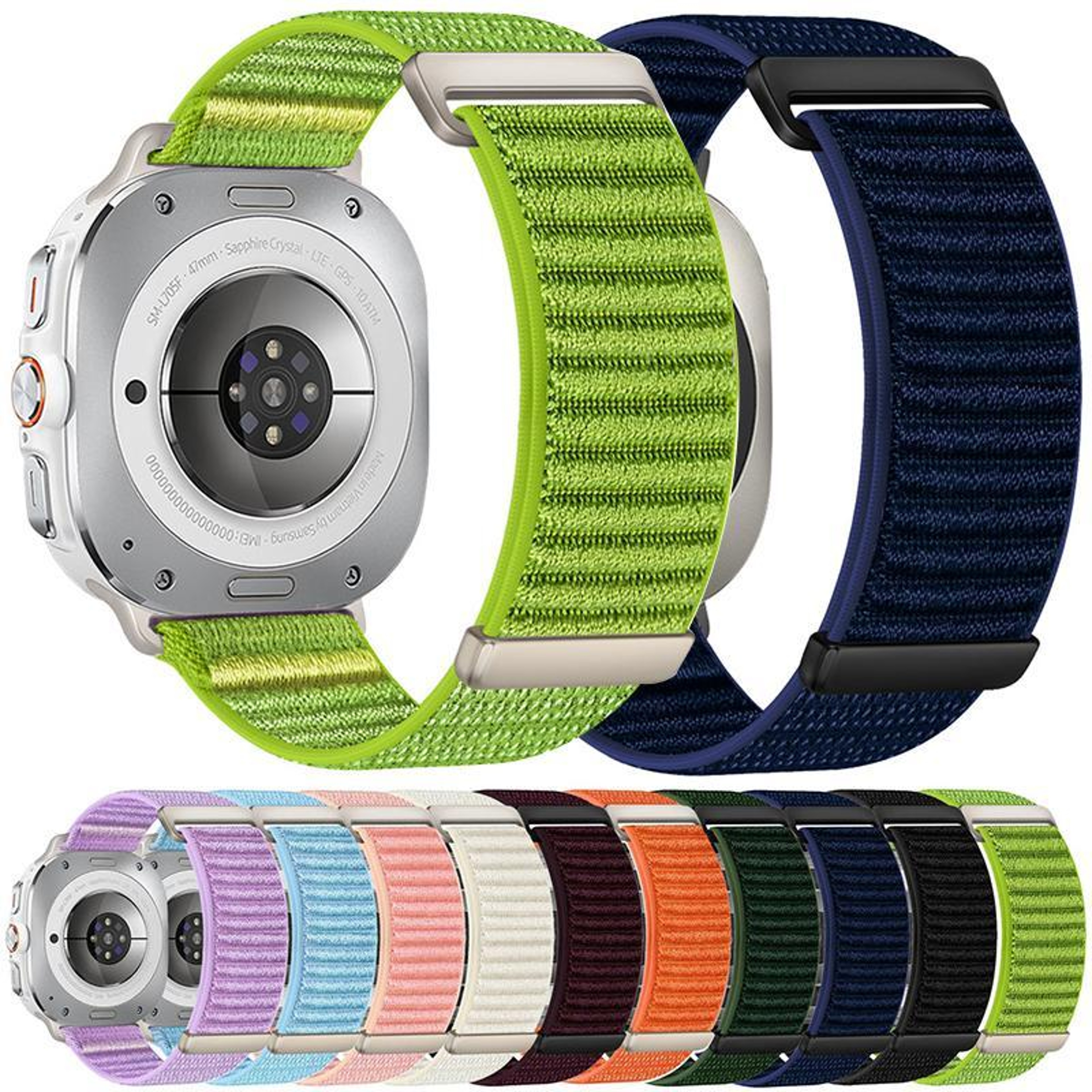 XDfind Samsung Galaxy Watch Ultra Band Adjustable Nylon Watch Band With Mountain Pattern 1