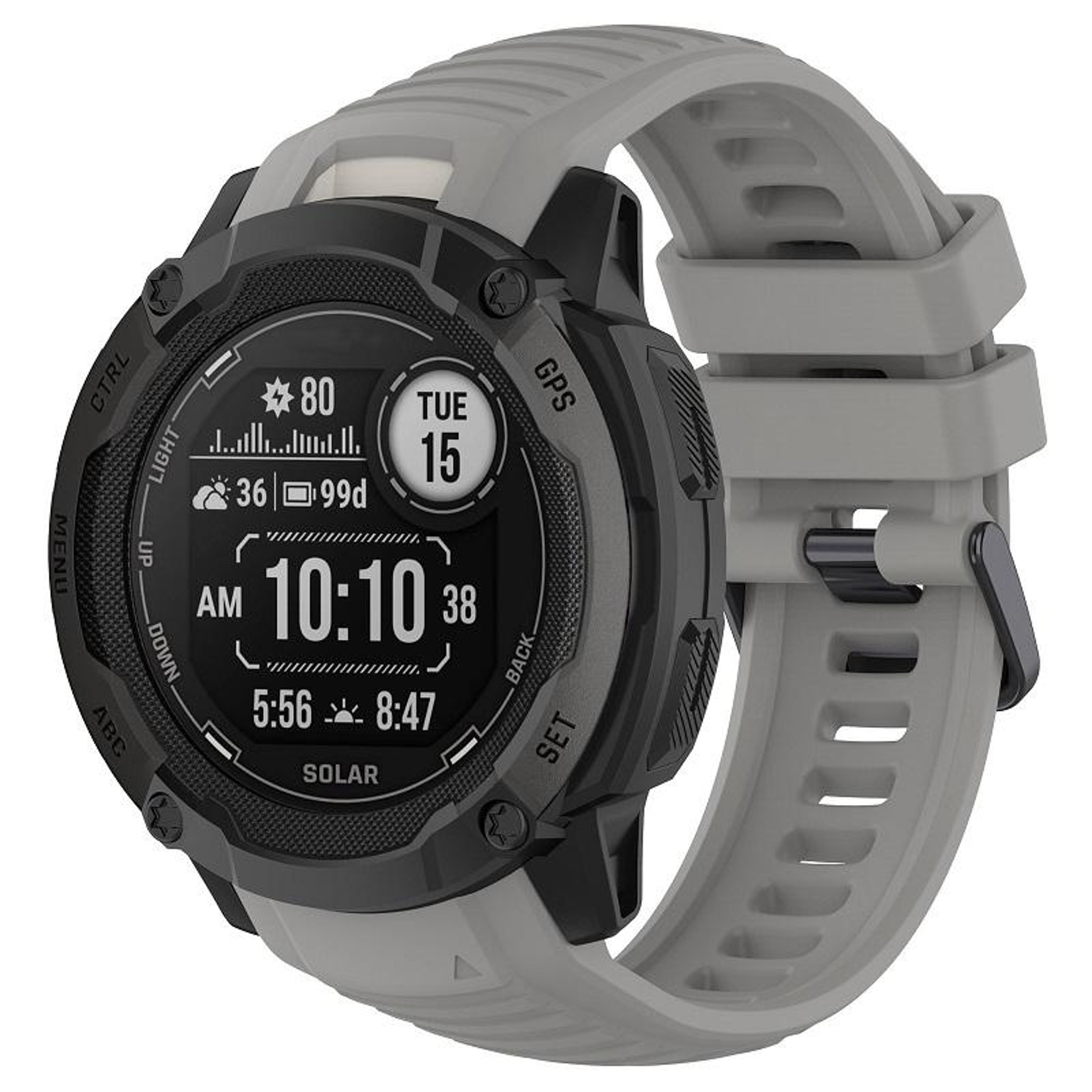 Garmin Instinct 2X Band Soft Silicone Watch Strap With Tool Replacement 12