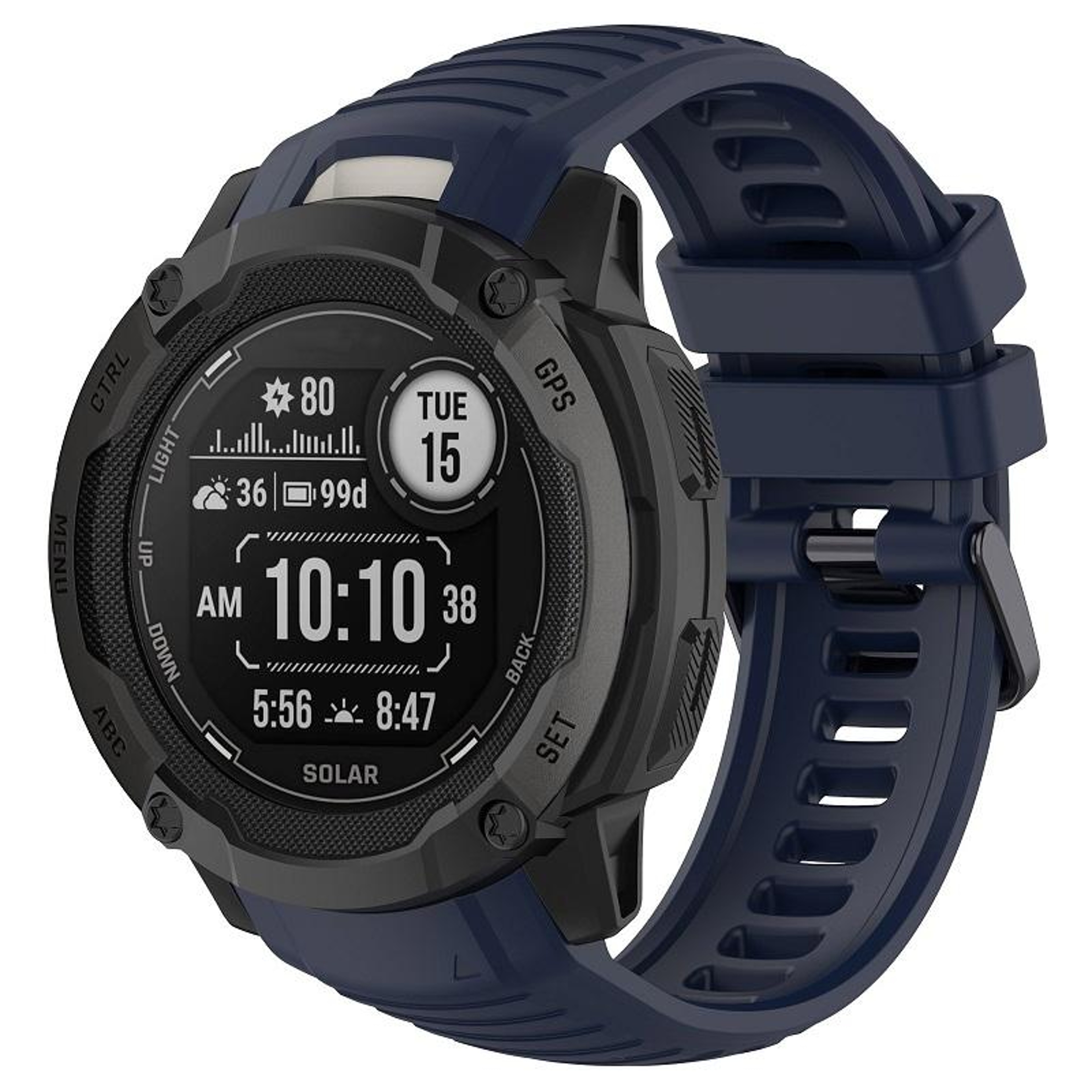 Garmin Instinct 2X Band Soft Silicone Watch Strap With Tool Replacement 13