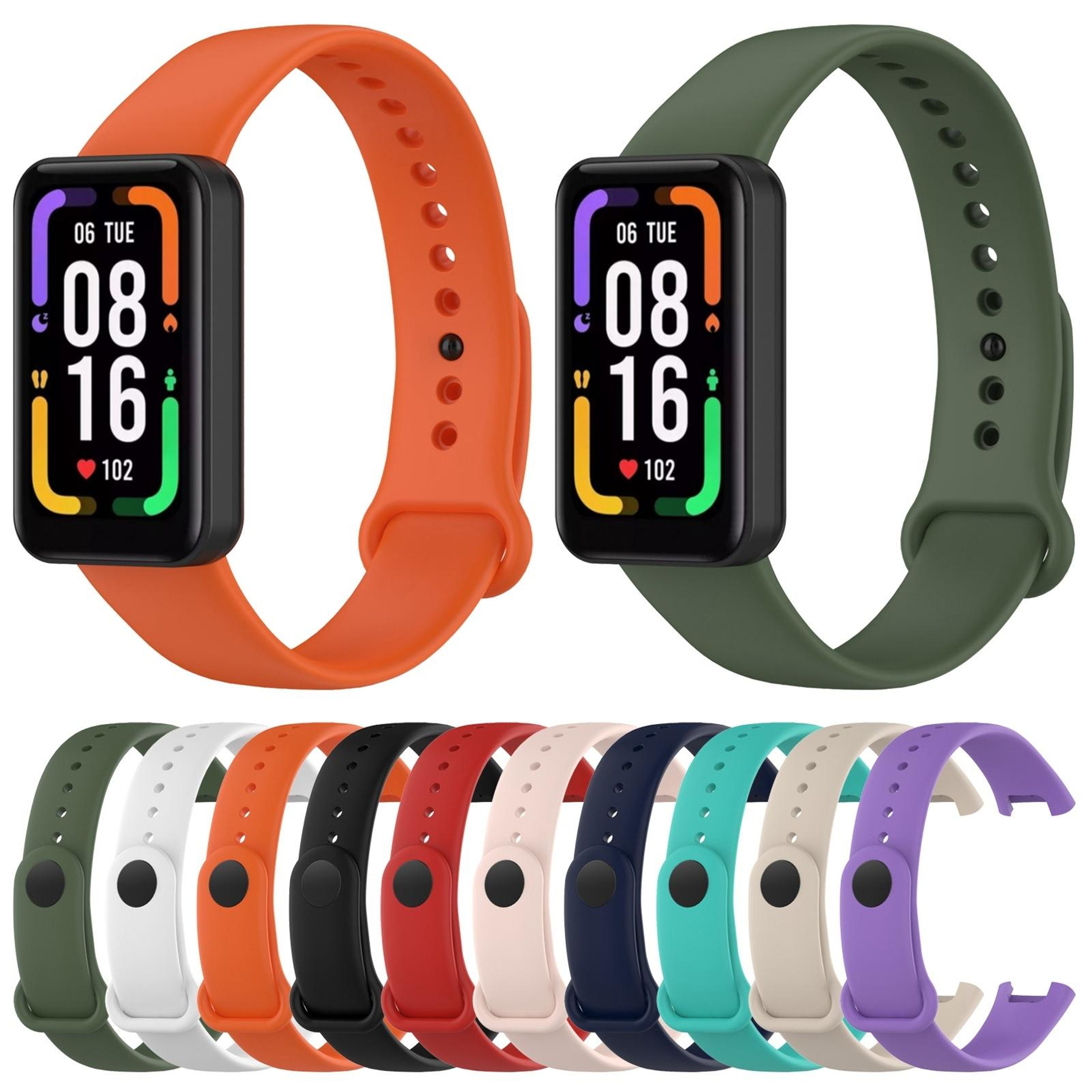 Xiaomi Redmi Smart Band Pro Silicone Watch Band Soft Adjustable Replacement Watch Strap 7