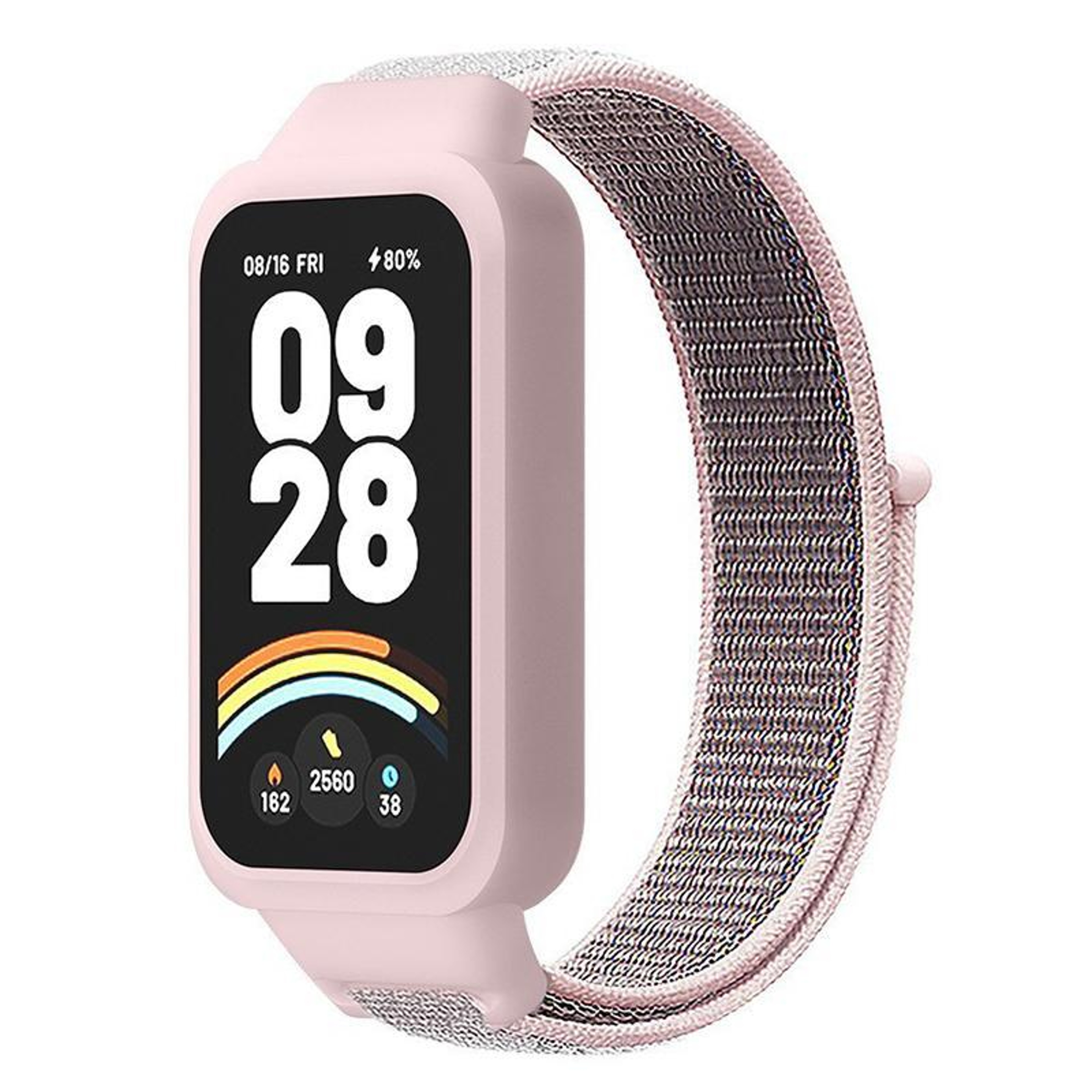 XDfind Xiaomi Smart Band 9 Active Band Nylon Watch Band With Protective Cover For Redmi Band 3 8