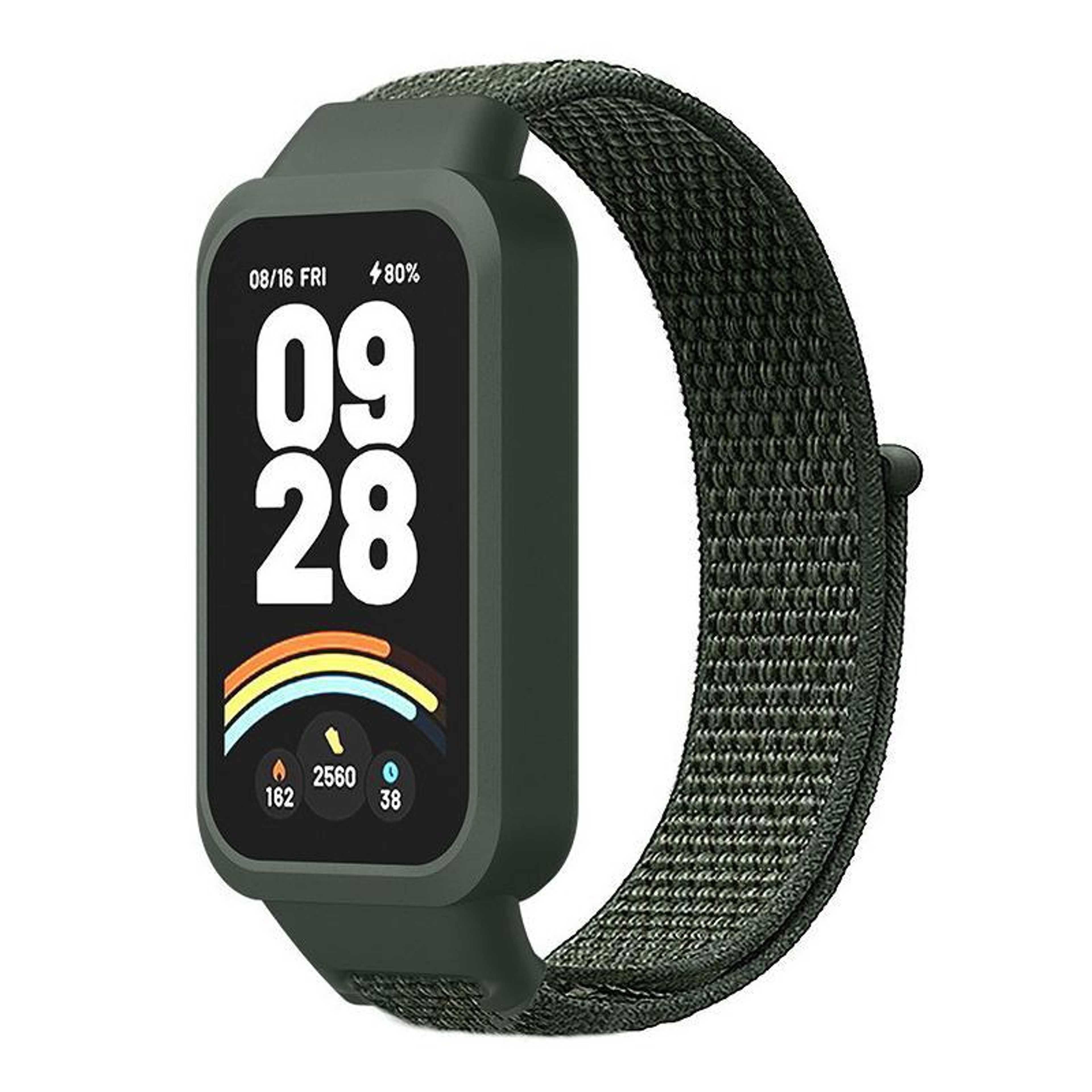 XDfind Xiaomi Smart Band 9 Active Band Nylon Watch Band With Protective Cover For Redmi Band 3 14