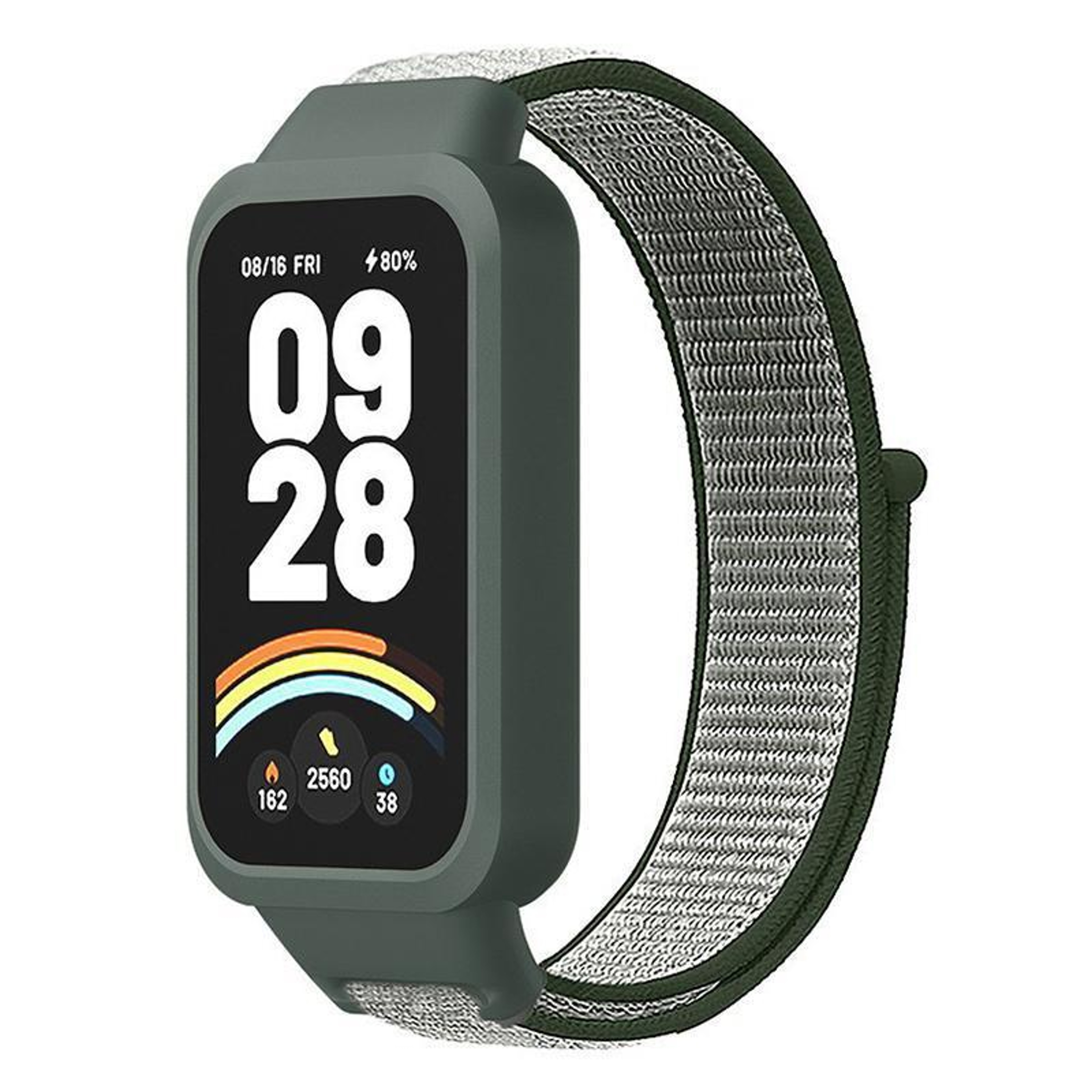 XDfind Xiaomi Smart Band 9 Active Band Nylon Watch Band With Protective Cover For Redmi Band 3 17