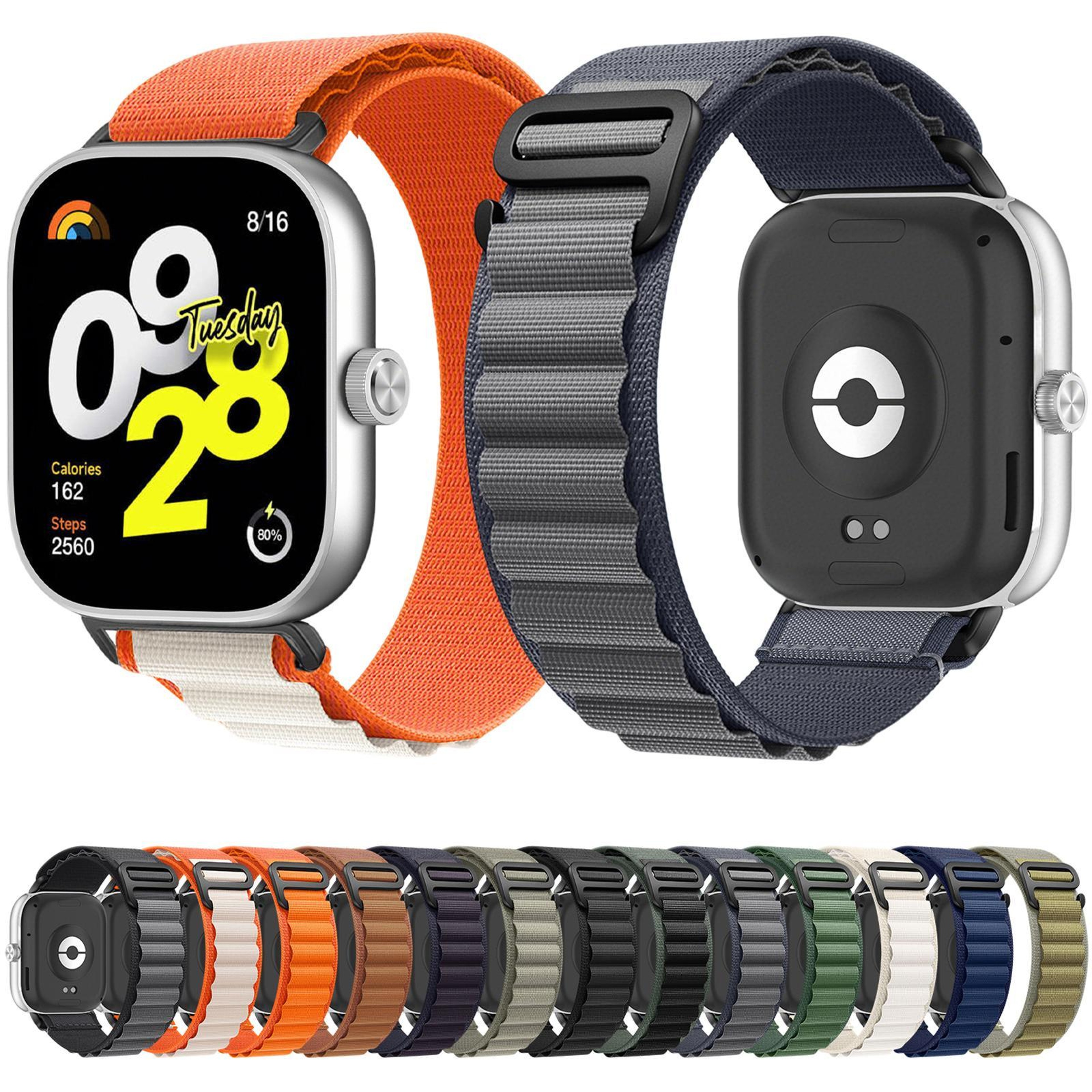 Alpine Xiaomi Band 10 Pro Watch Band Adjustable Nylon Loop Watch Band For Redmi Watch 6 And 5 3