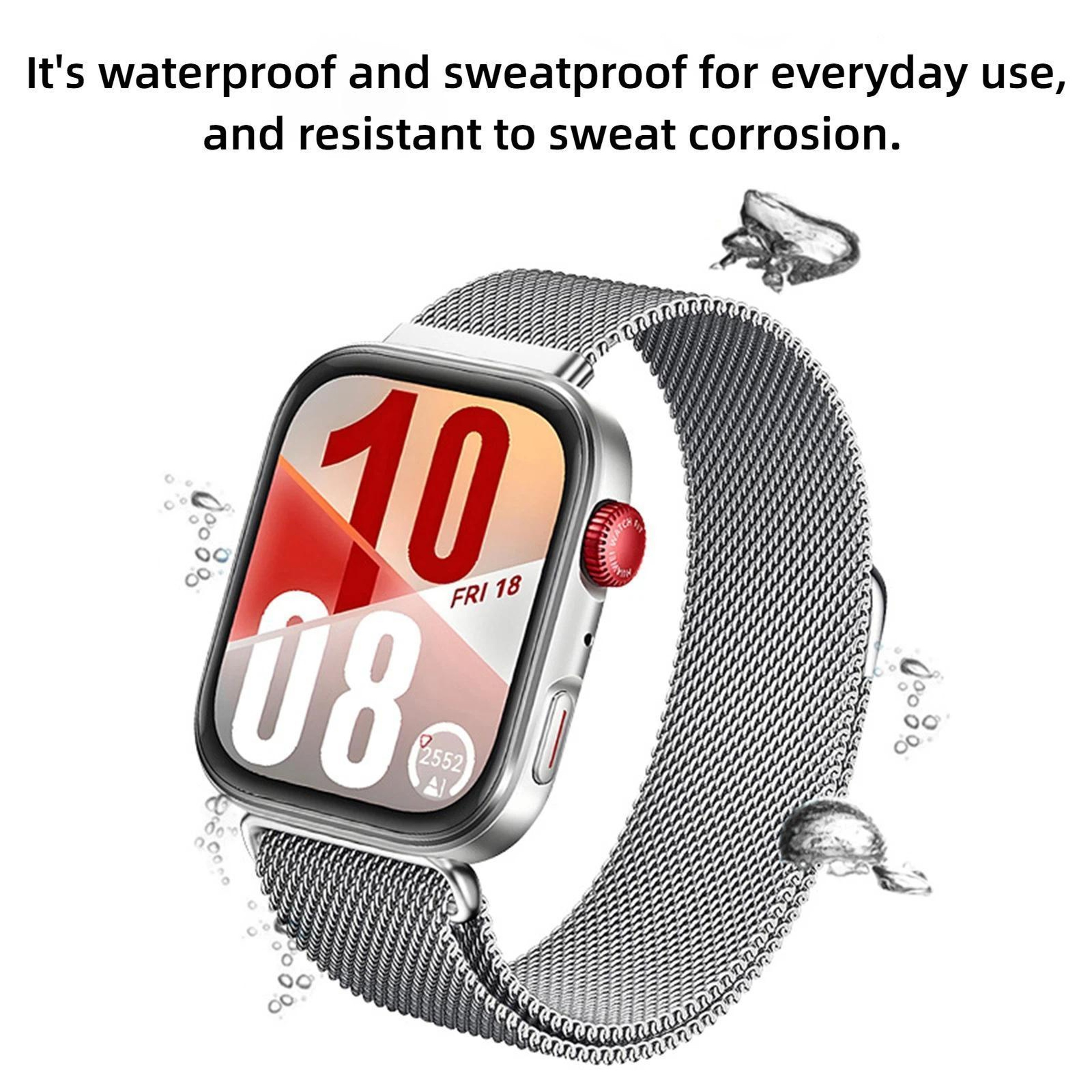 Huawei Watch Fit 5 Fit 5 Pro Fit 4 Milanese Magnetic Watch Band Stainless Steel Strap 11