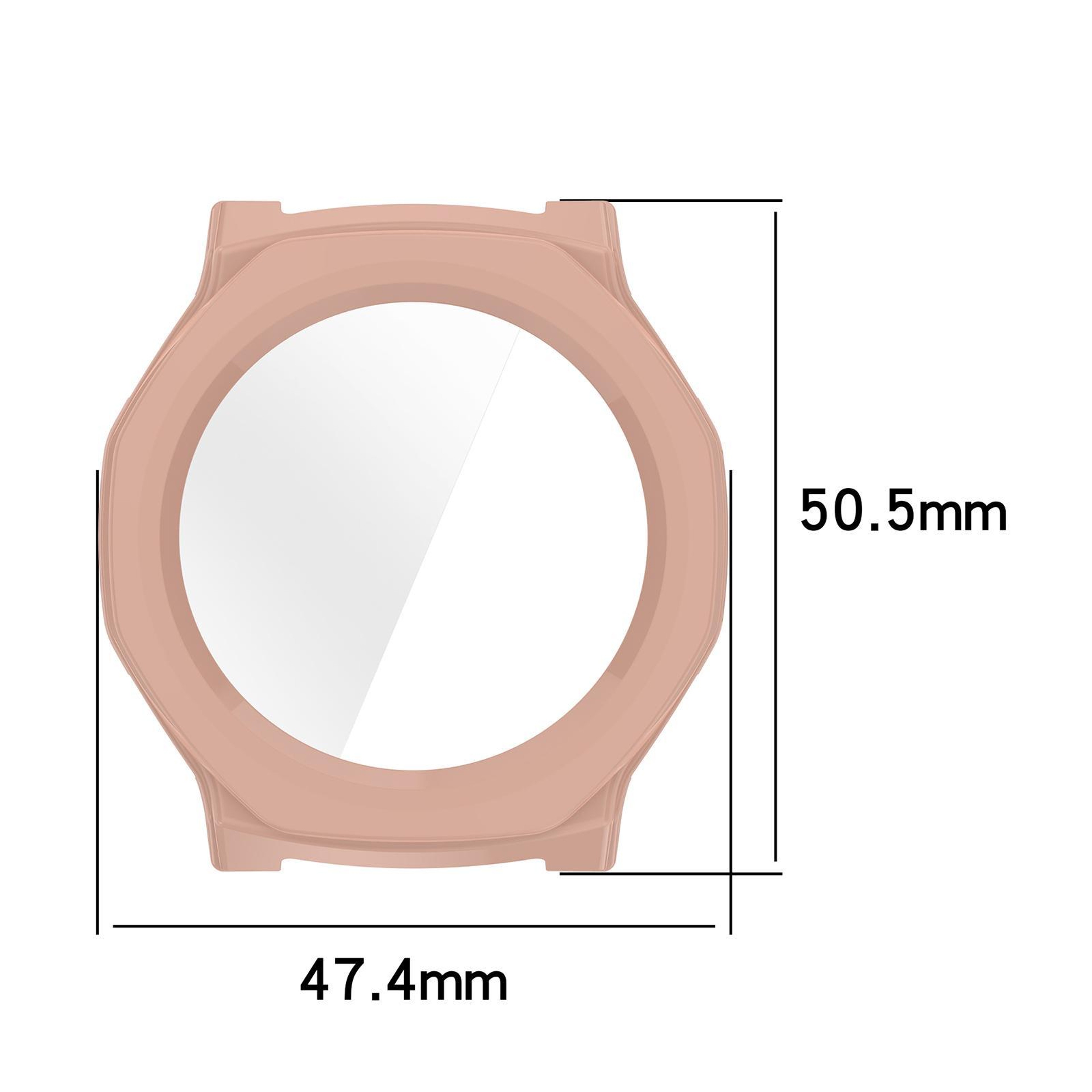 Amazfit T Rex 3 Pro 44mm Tempered Glass PC Watch Protective Cover Full Protection 7