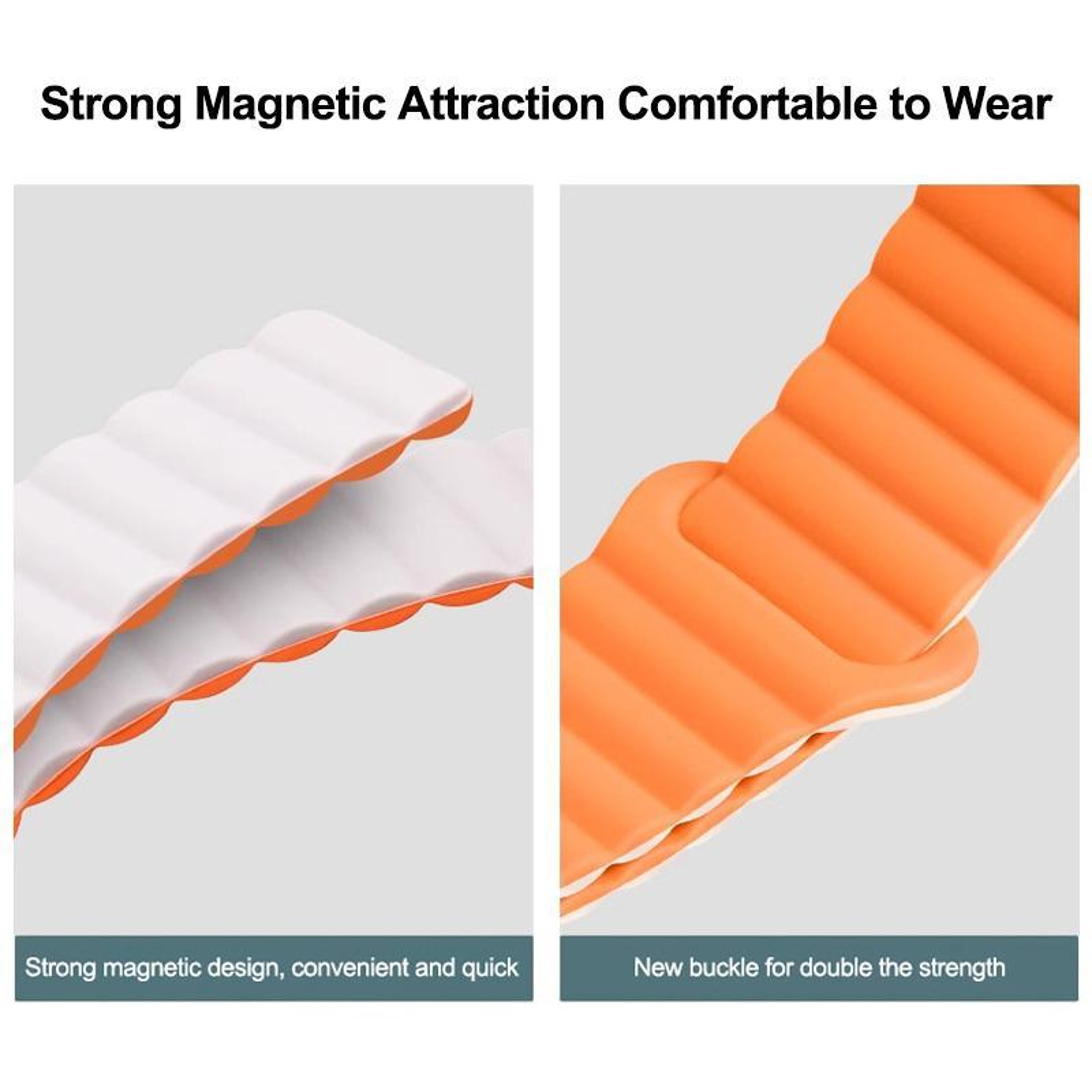 Xiaomi Band 10 Pro Redmi Watch 6 5 Magnetic Silicone Watch Band with Reverse Buckle Two Color Strap – view 5