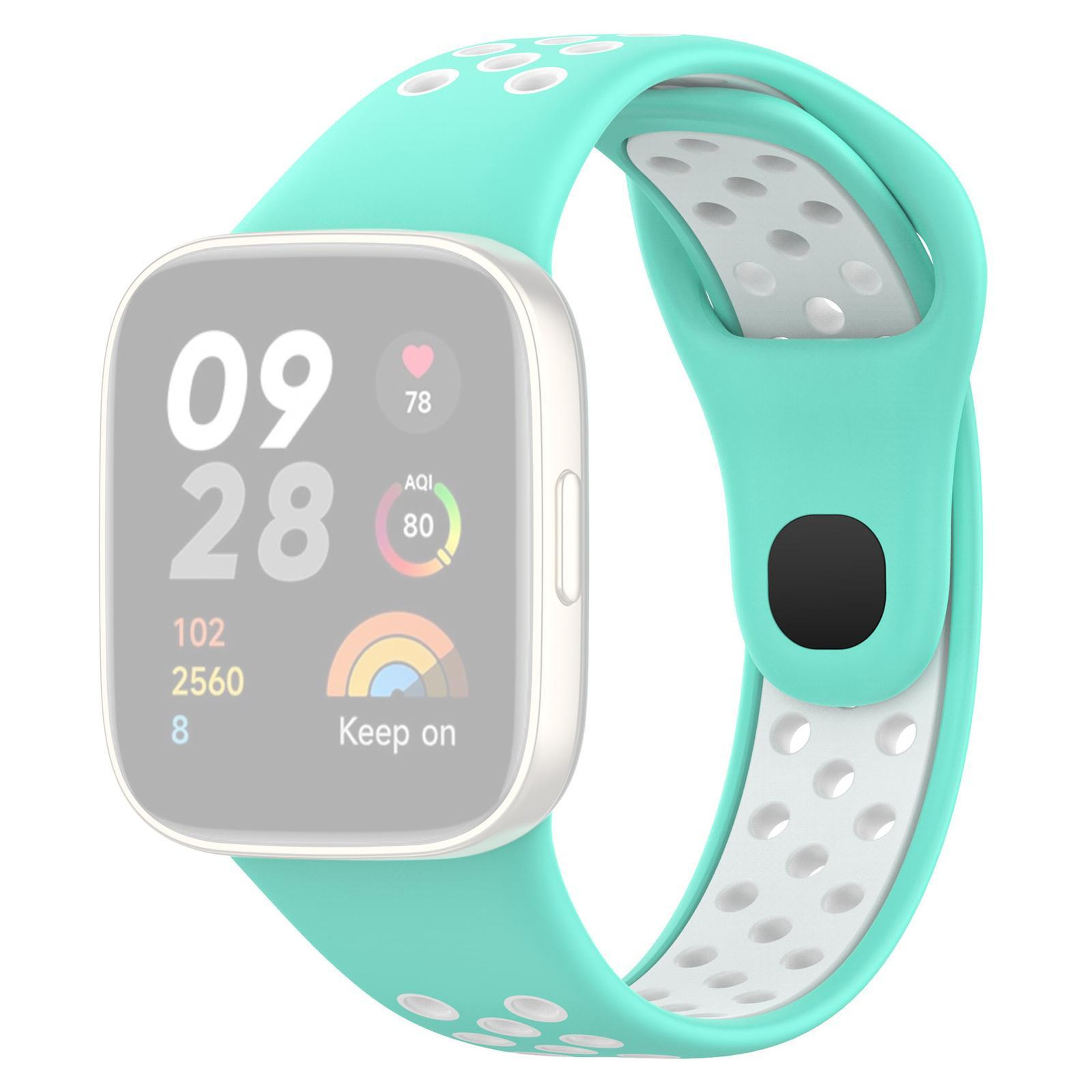 Redmi Watch 3 Silicone Watch Band Two Color Sports Watch Strap With Secure Press Button 1