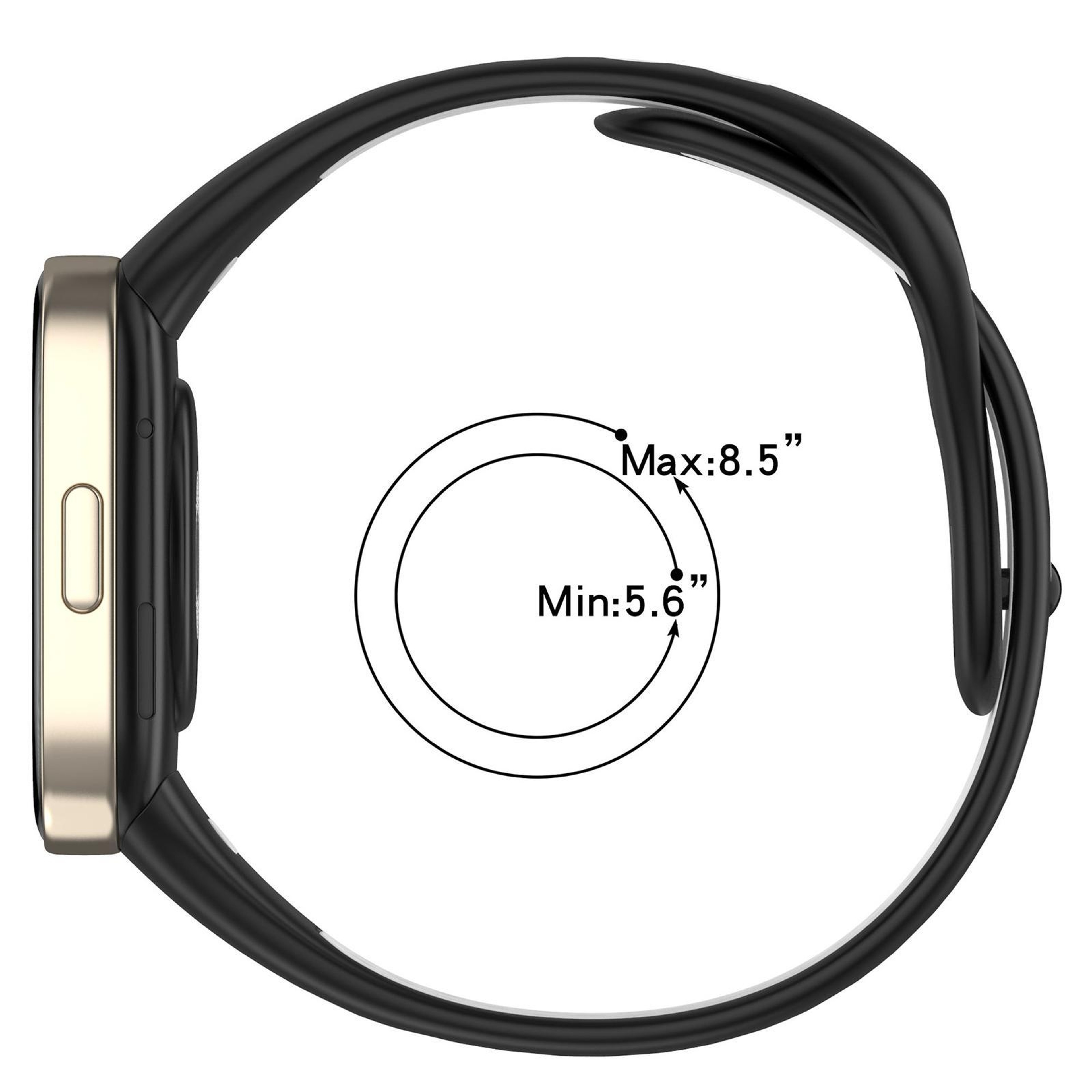 Redmi Watch 3 Silicone Watch Band Two Color Sports Watch Strap With Secure Press Button 8