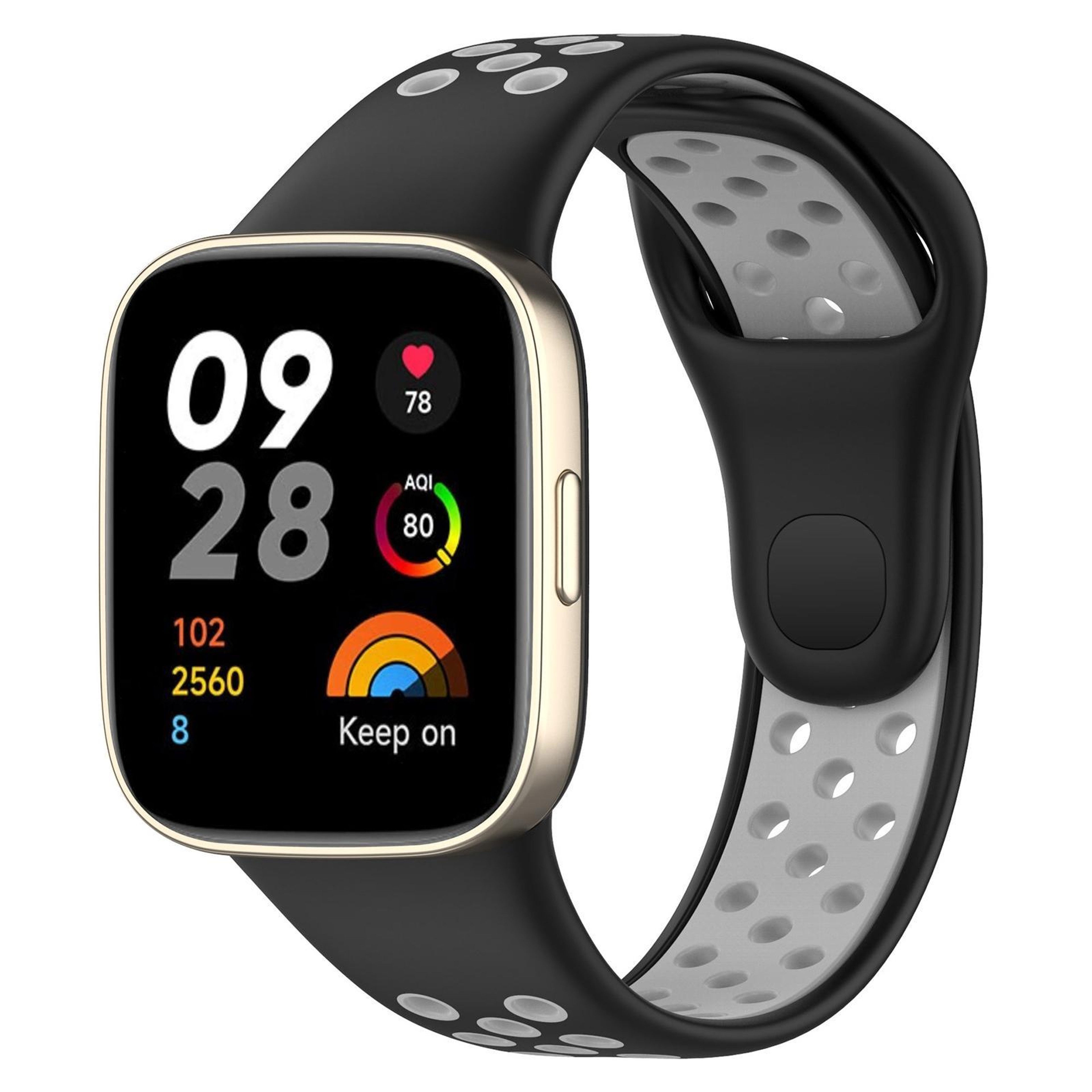 Redmi Watch 3 Silicone Watch Band Two Color Sports Watch Strap With Secure Press Button 11