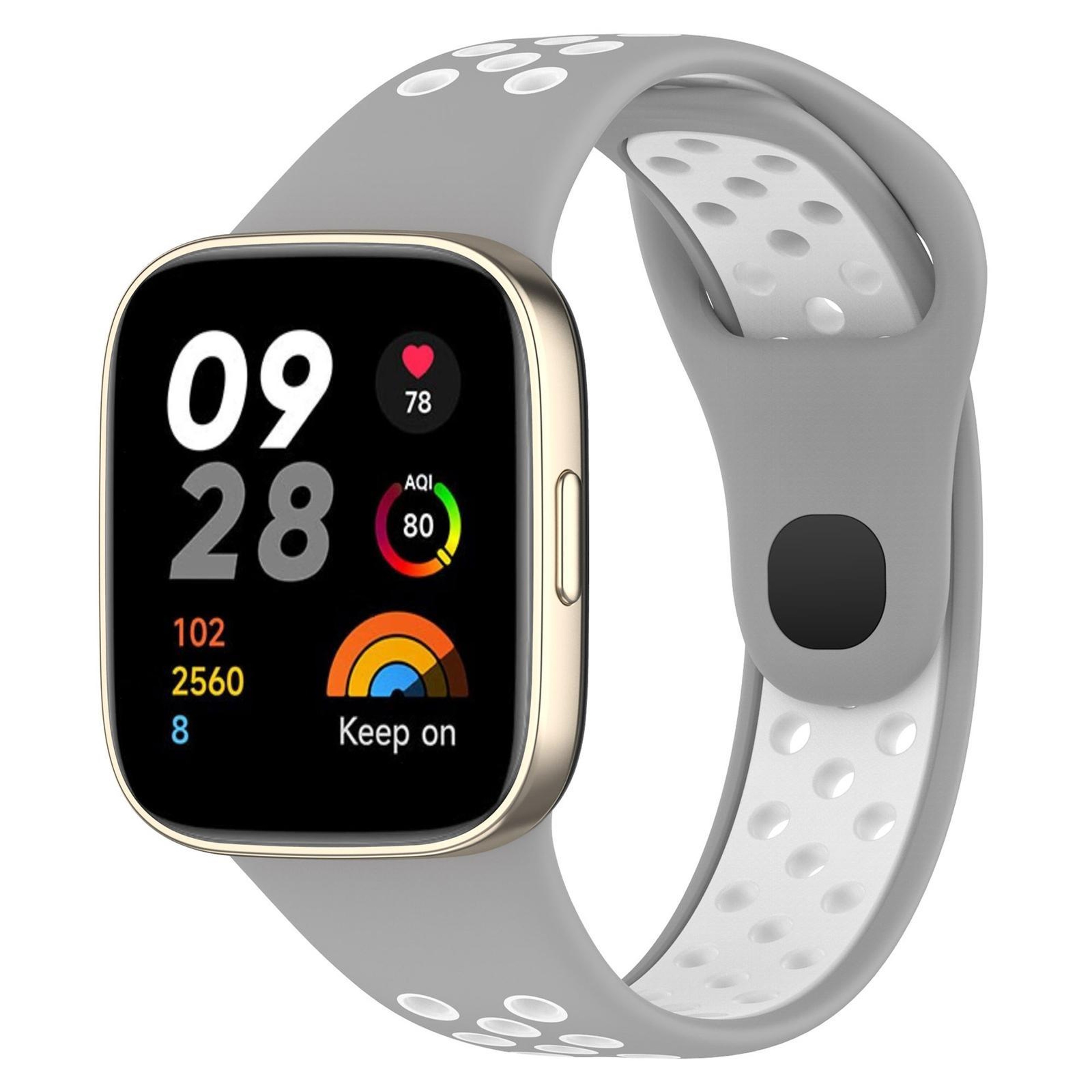 Redmi Watch 3 Silicone Watch Band Two Color Sports Watch Strap With Secure Press Button 16