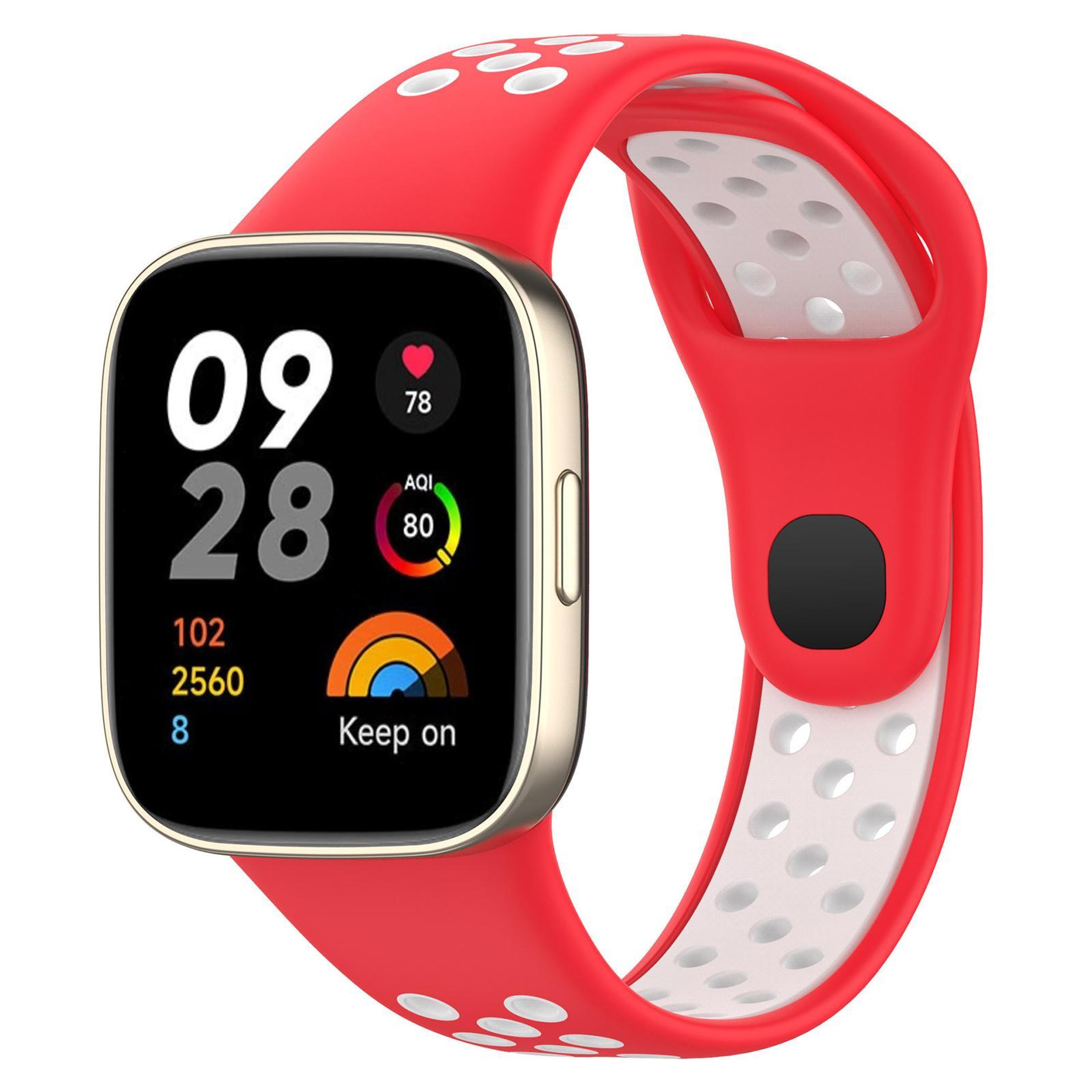 Redmi Watch 3 Silicone Watch Band Two Color Sports Watch Strap With Secure Press Button 17
