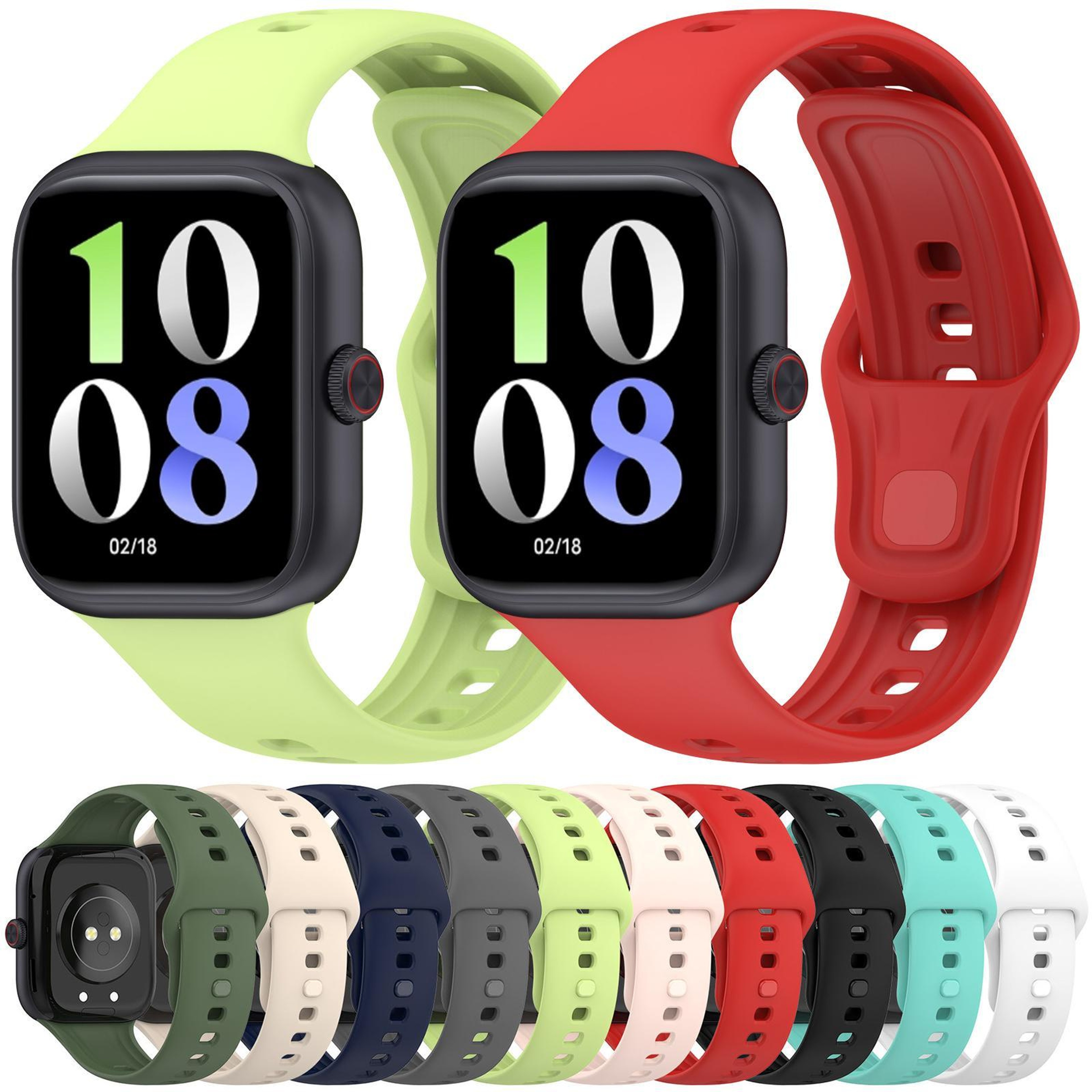 Vivo Watch GT Silicone Watch Band Soft Adjustable Replacement Watch Strap 9