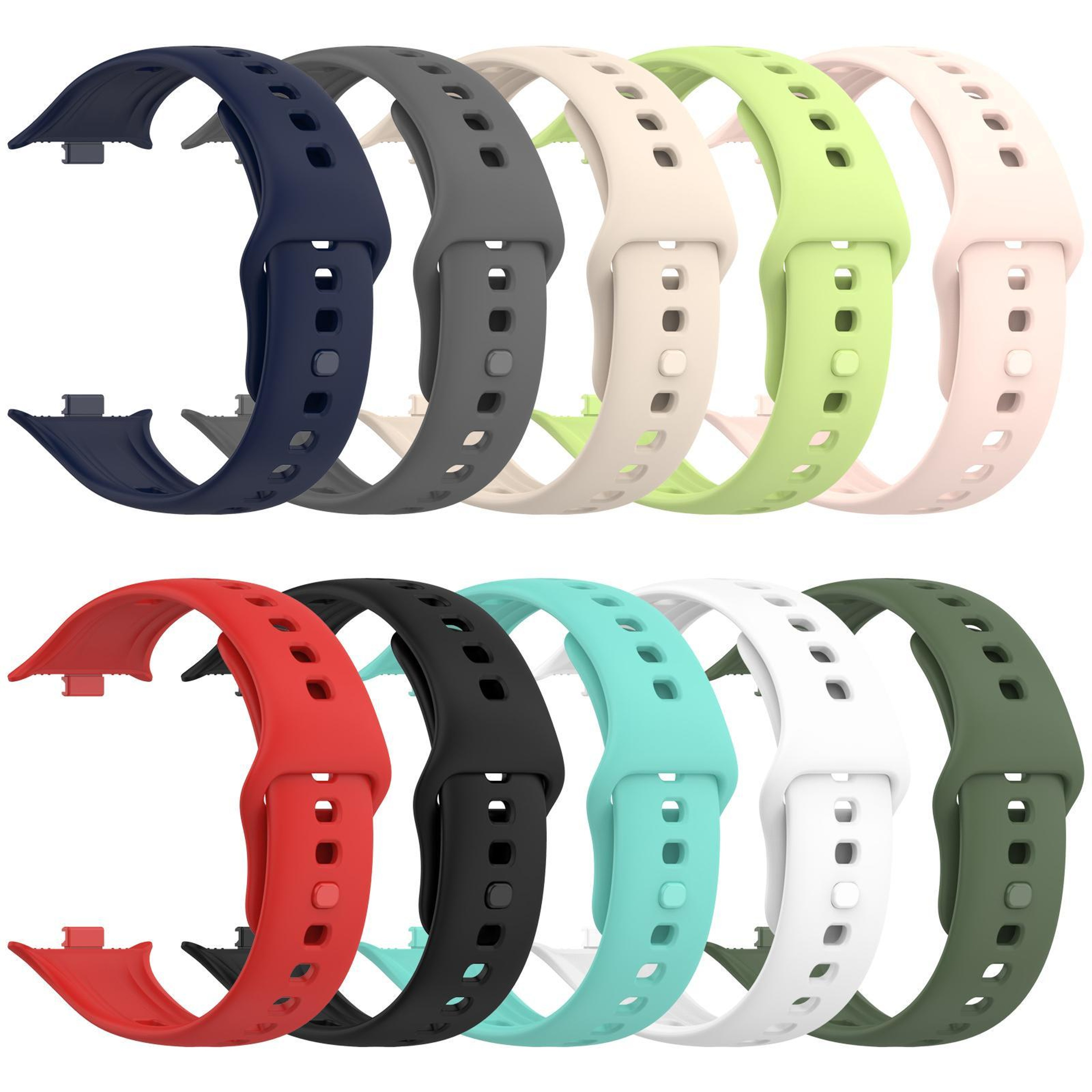 Vivo Watch GT Silicone Watch Band Soft Adjustable Replacement Watch Strap 12