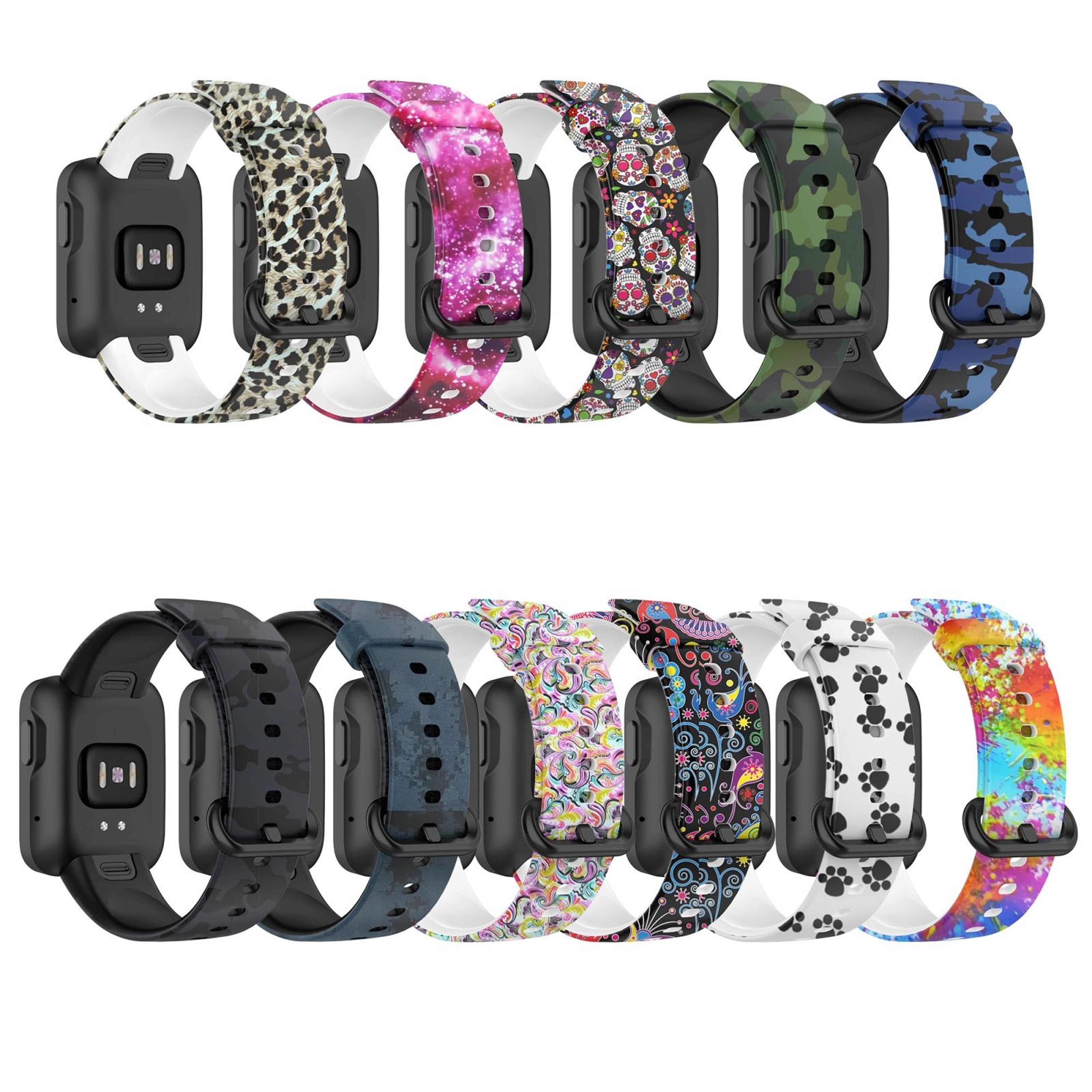 Xiaomi Mi Watch Lite Silicone Printed Replacement Watch Band For Redmi Watch 5
