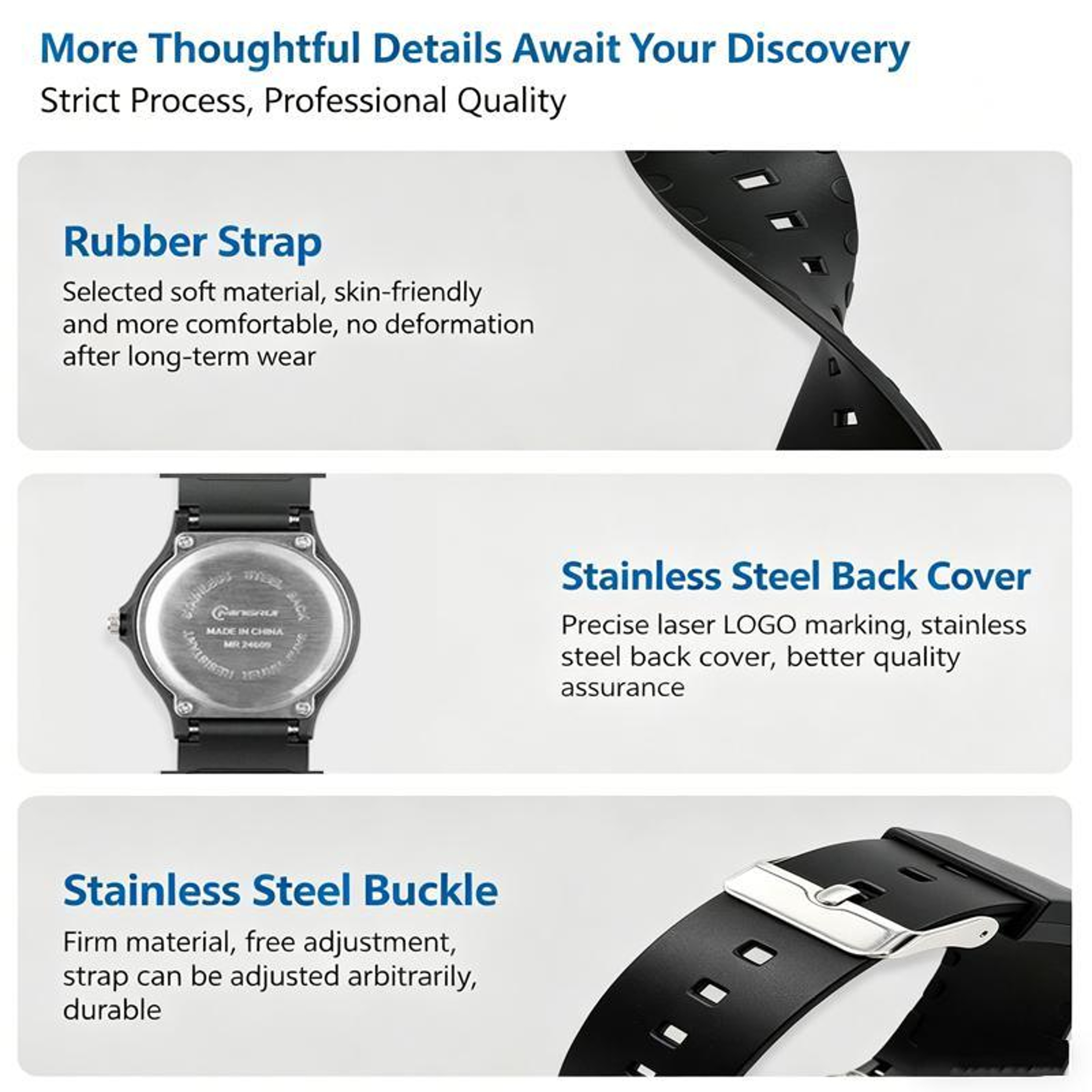 MINGRUI Student Analog Watch Waterproof Quartz Watch For Boys Girls With Silent Movement 8