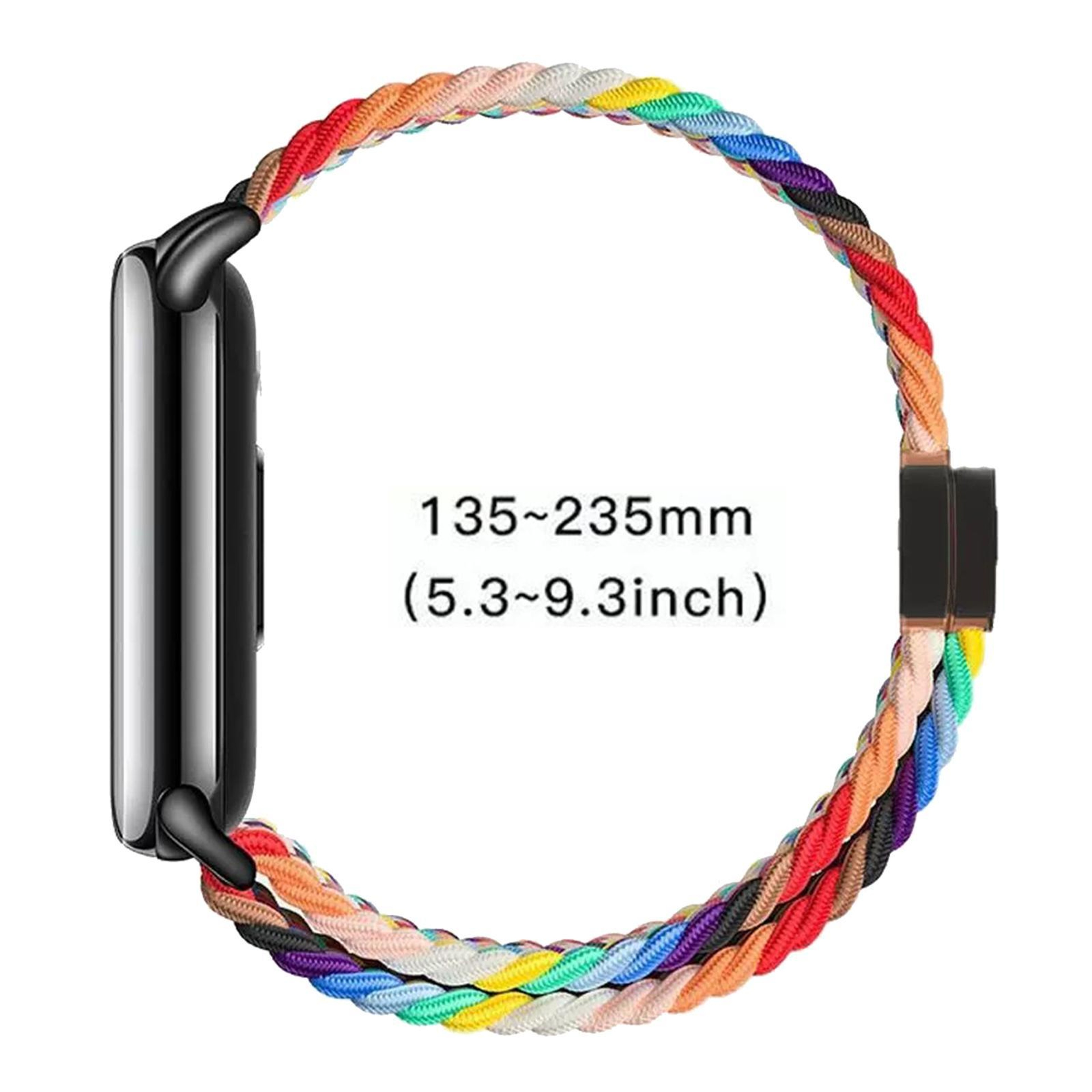 Xiaomi Smart Band 10 9 8 Braided Nylon Watch Band With Magnetic Buckle Adjustable Replacement Strap 5