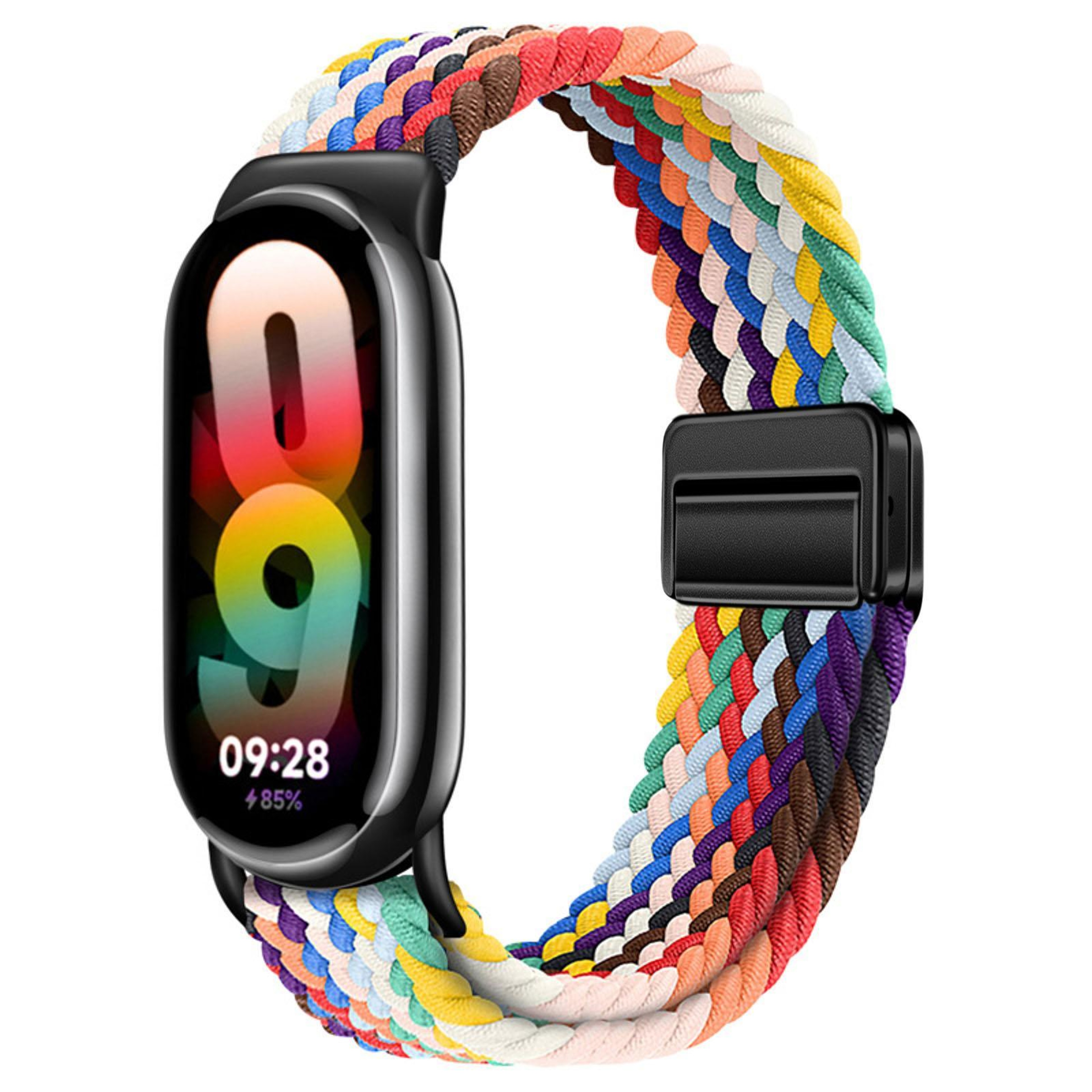 Xiaomi Smart Band 10 9 8 Braided Nylon Watch Band With Magnetic Buckle Adjustable Replacement Strap 11