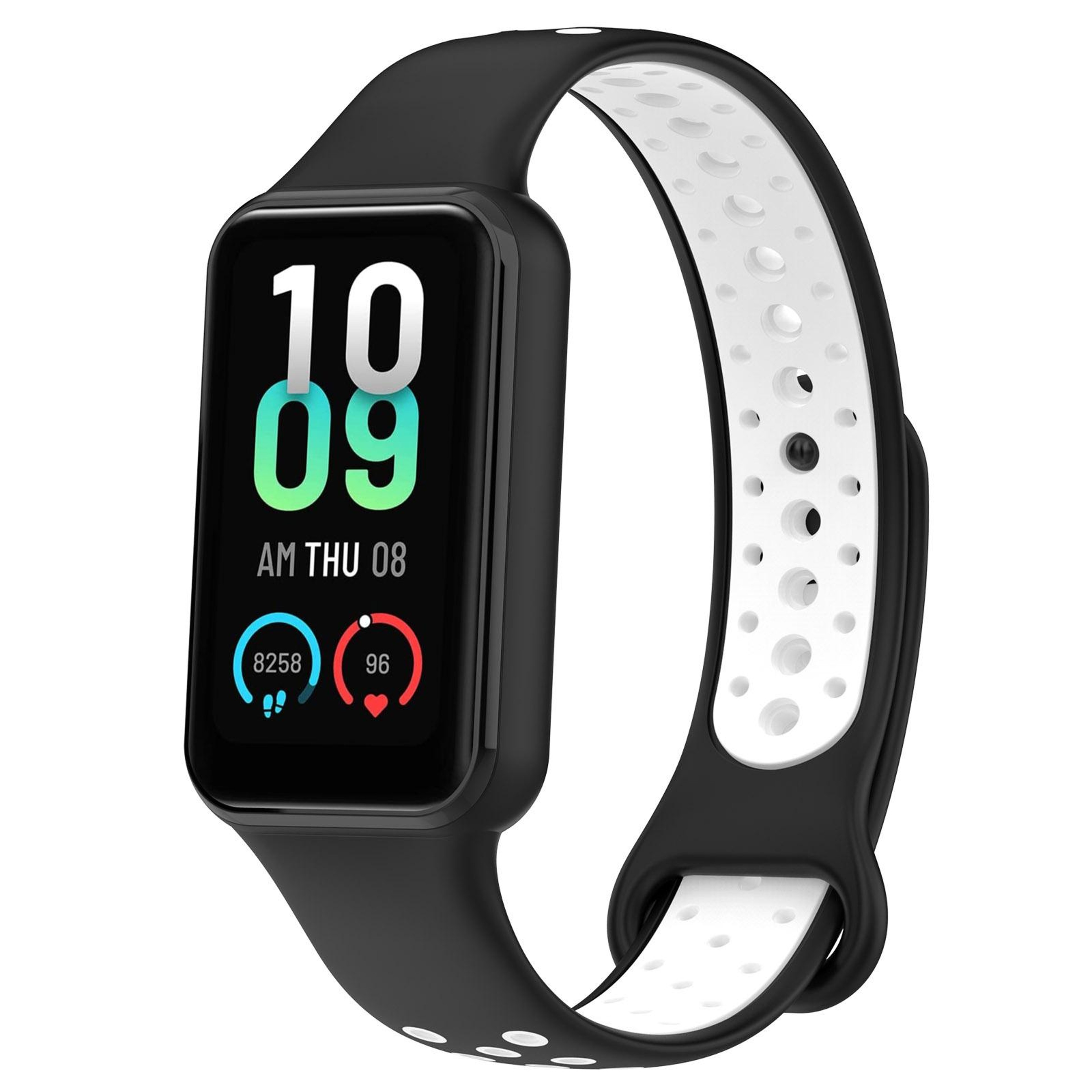 Xiaomi Smart Band 8 Active Silicone Watch Band Dual Color Sports Watch Strap Breathable Replacement 8