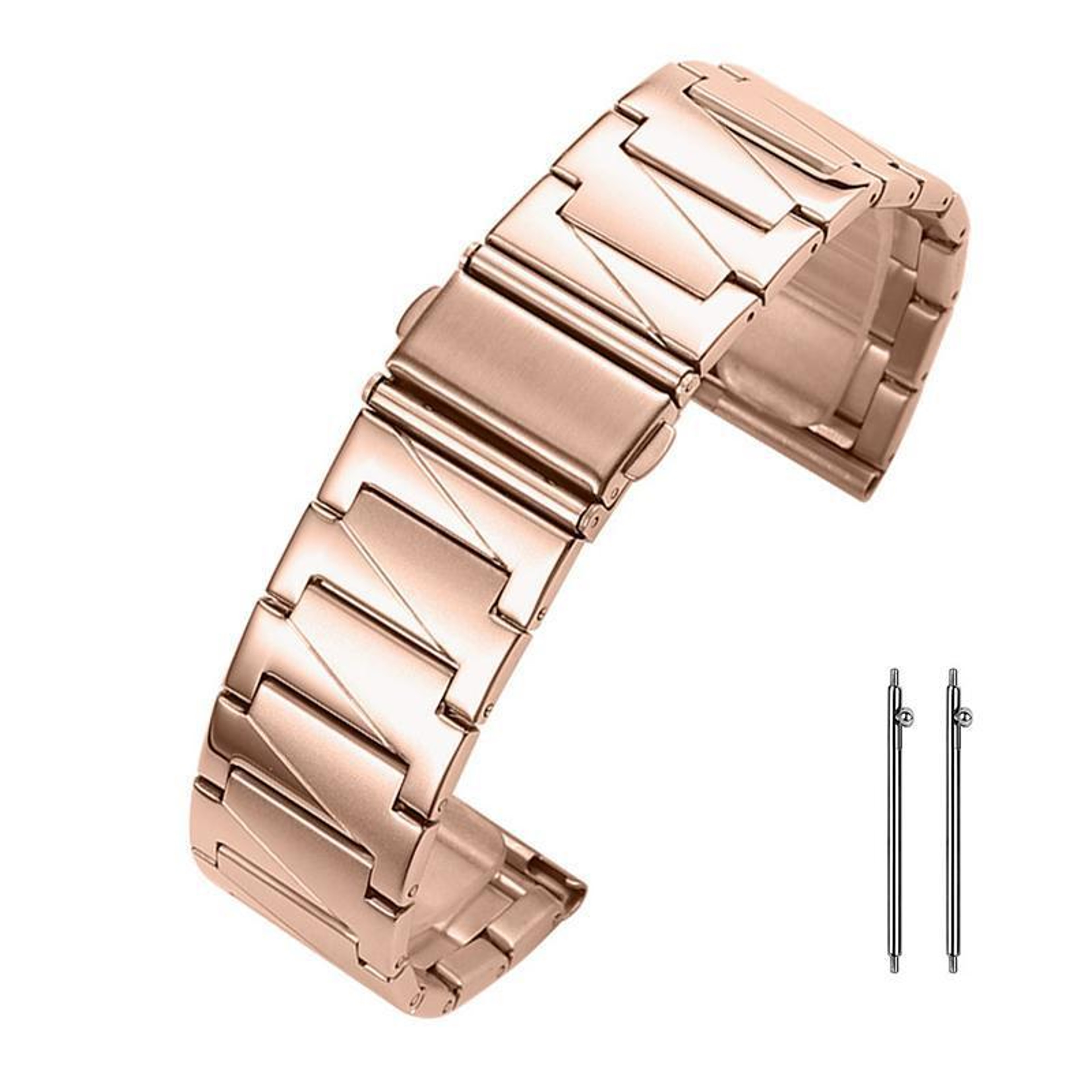 22mm Stainless Steel Watch Band XDfind Stepped Adjustable Metal Watch Strap 10