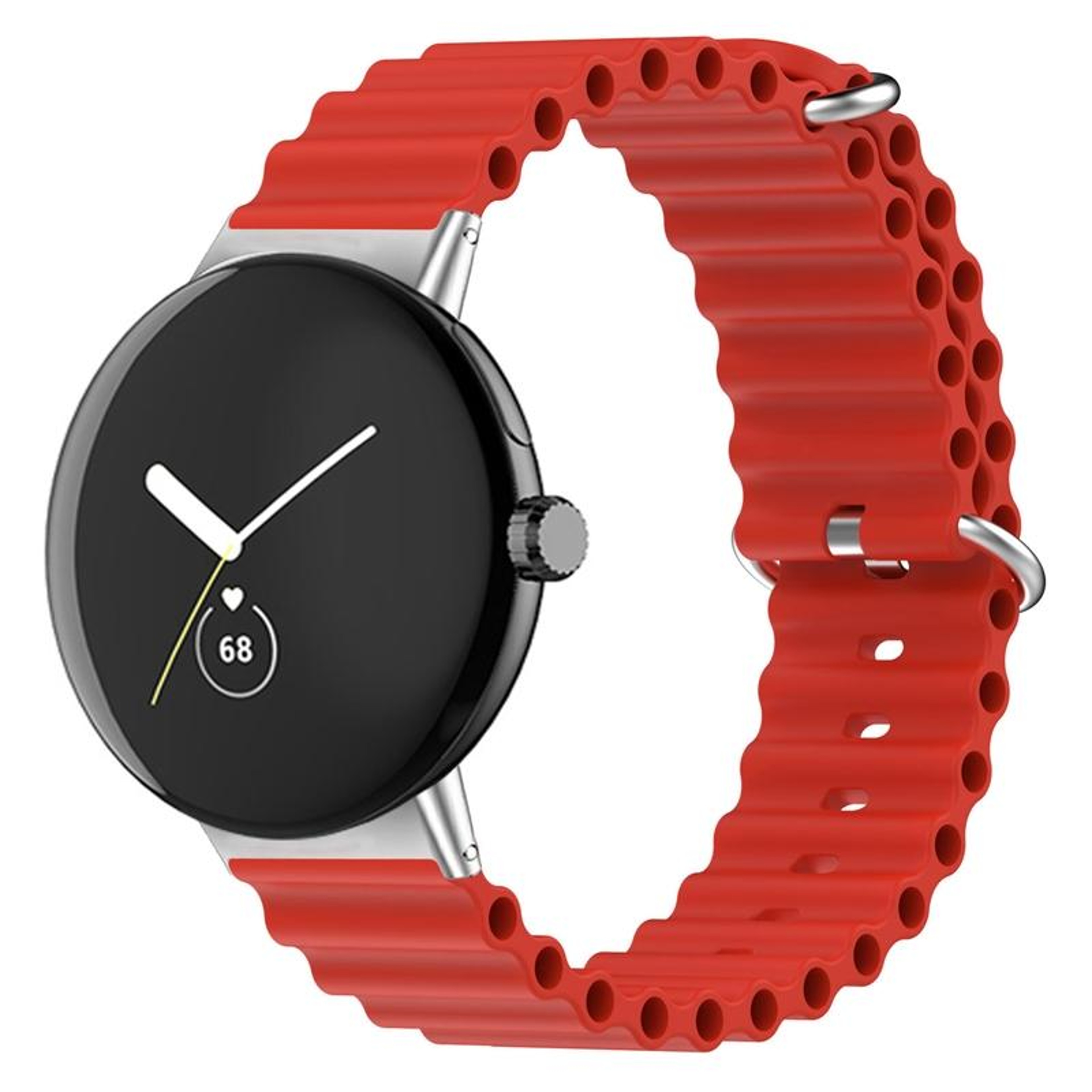 Google Pixel Watch 4 3 2 1 Silicone Watch Band Ocean Soft Adjustable Replacement Strap 41mm 2