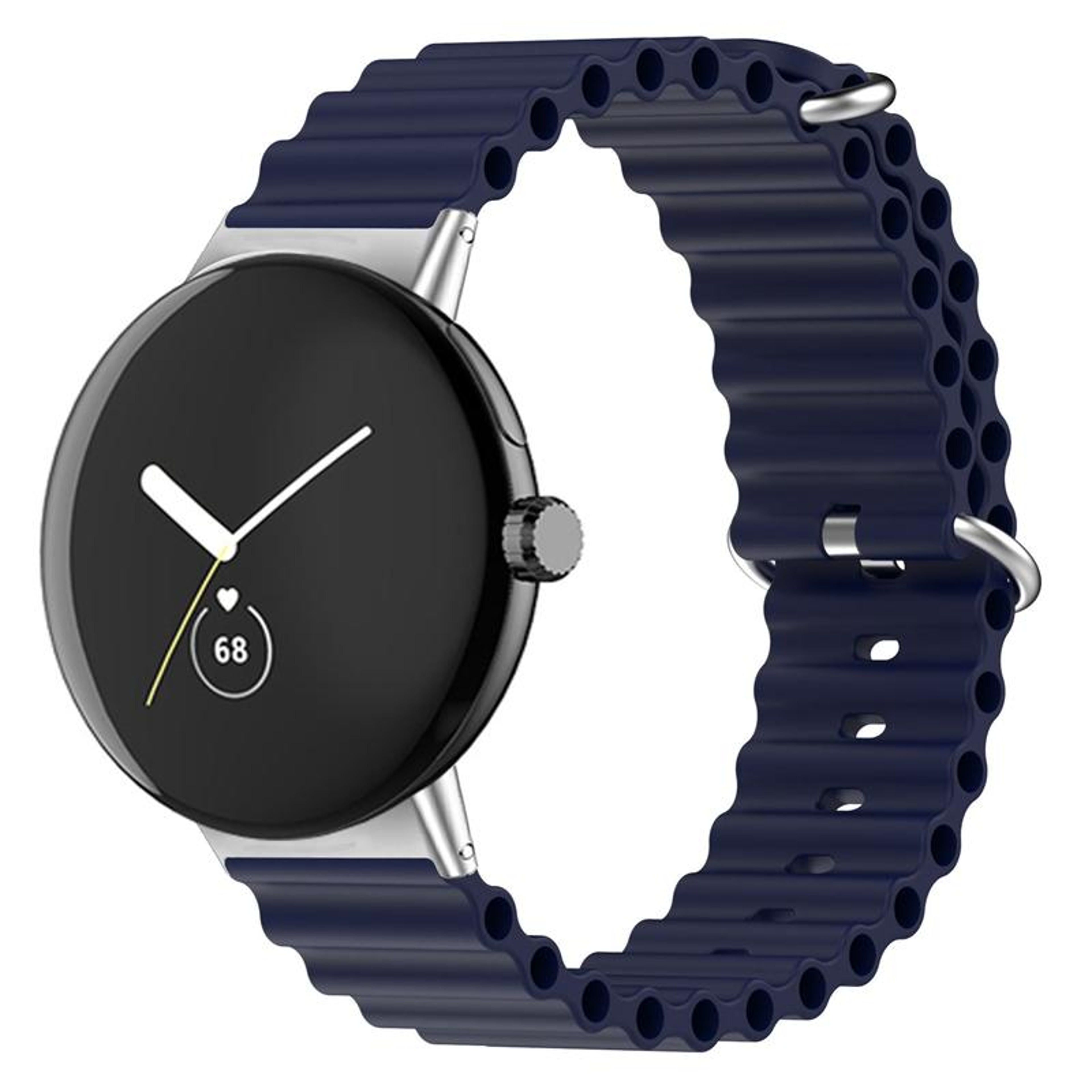 Google Pixel Watch 4 3 2 1 Silicone Watch Band Ocean Soft Adjustable Replacement Strap 41mm 1