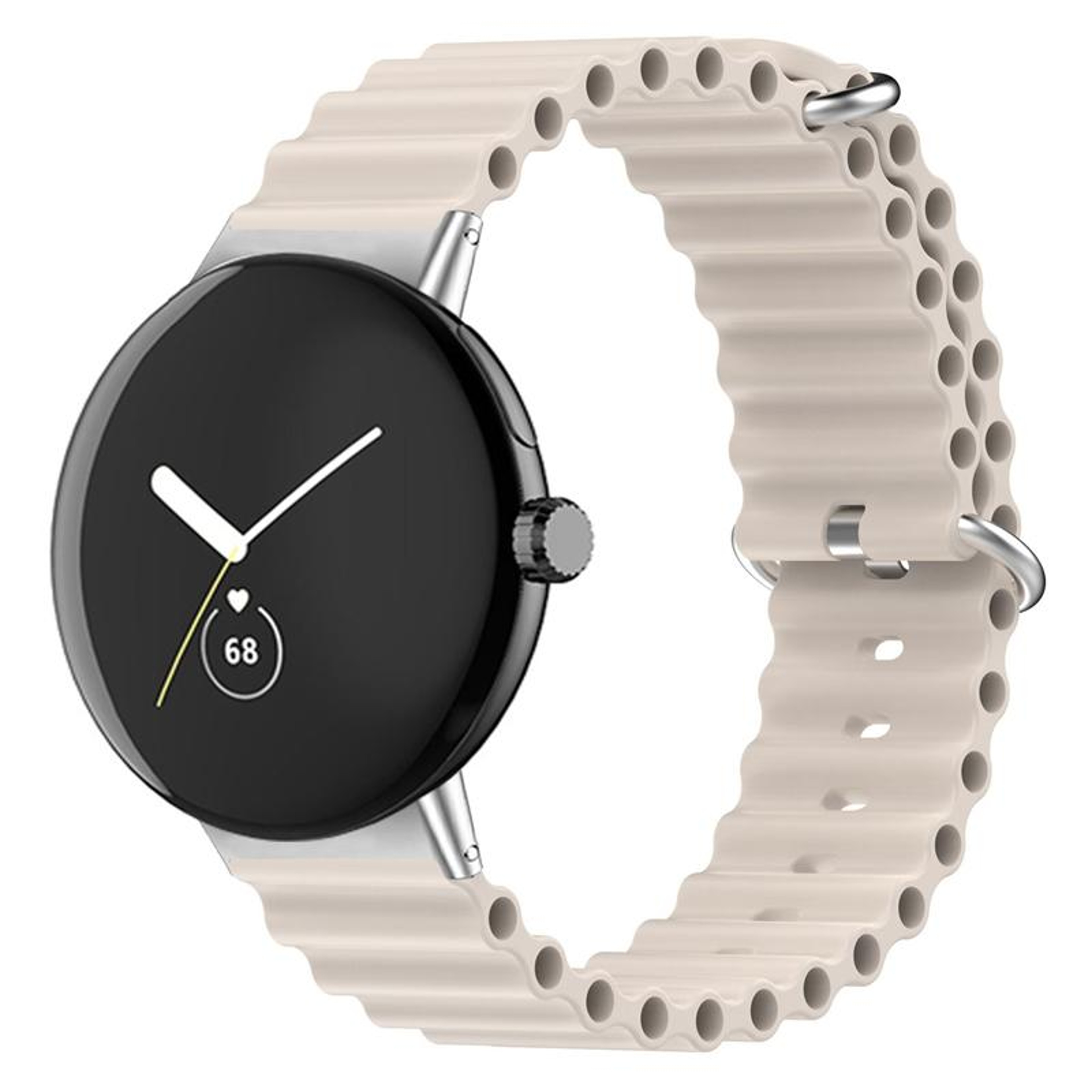 Google Pixel Watch 4 3 2 1 Silicone Watch Band Ocean Soft Adjustable Replacement Strap 41mm 13