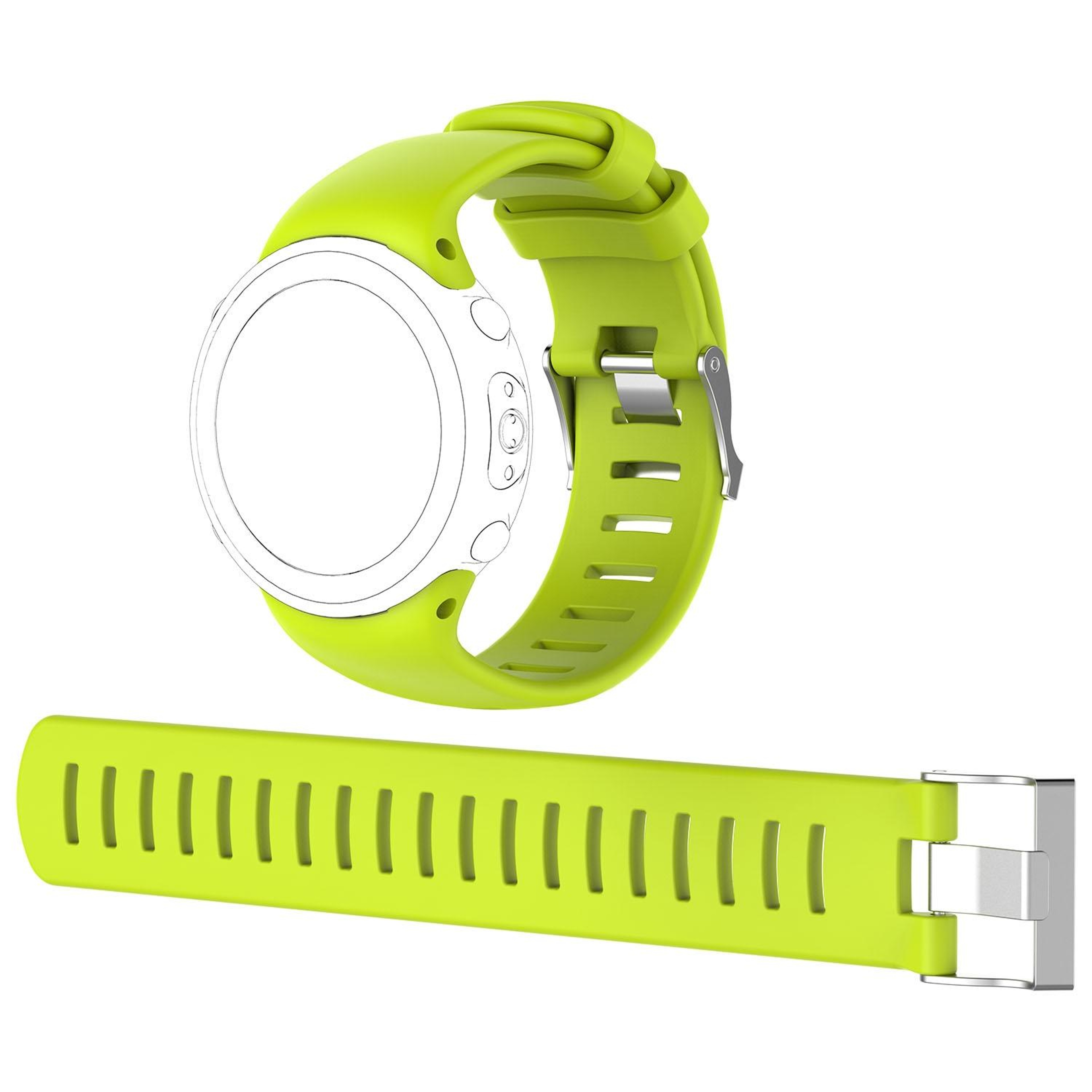 Suunto D4 D4i Novo Silicone Dive Watch Band With Extension Strap Soft Replacement Wristband 10
