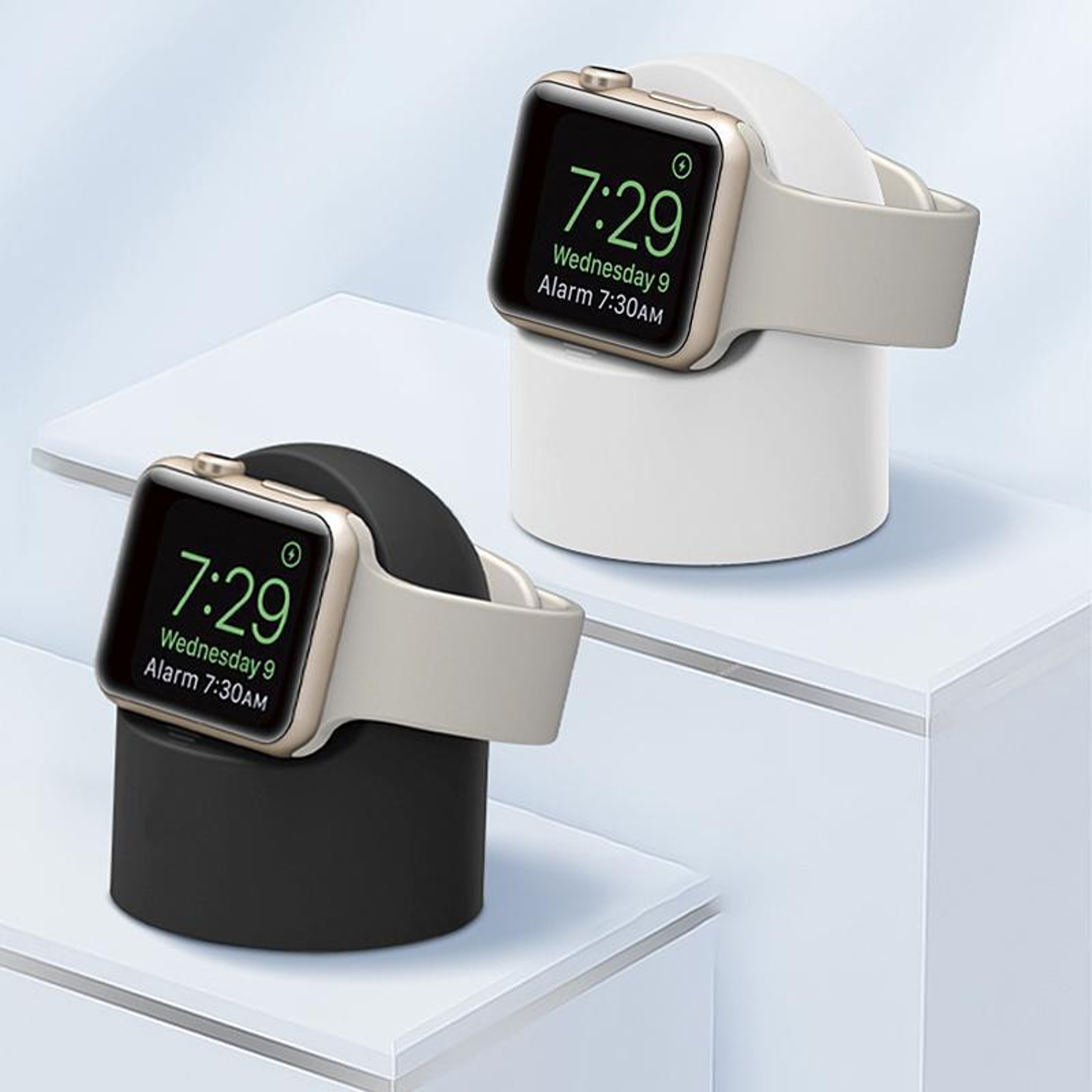 XDfind Apple Watch Charging Stand Silicone Apple Watch Charger Holder Dock 4