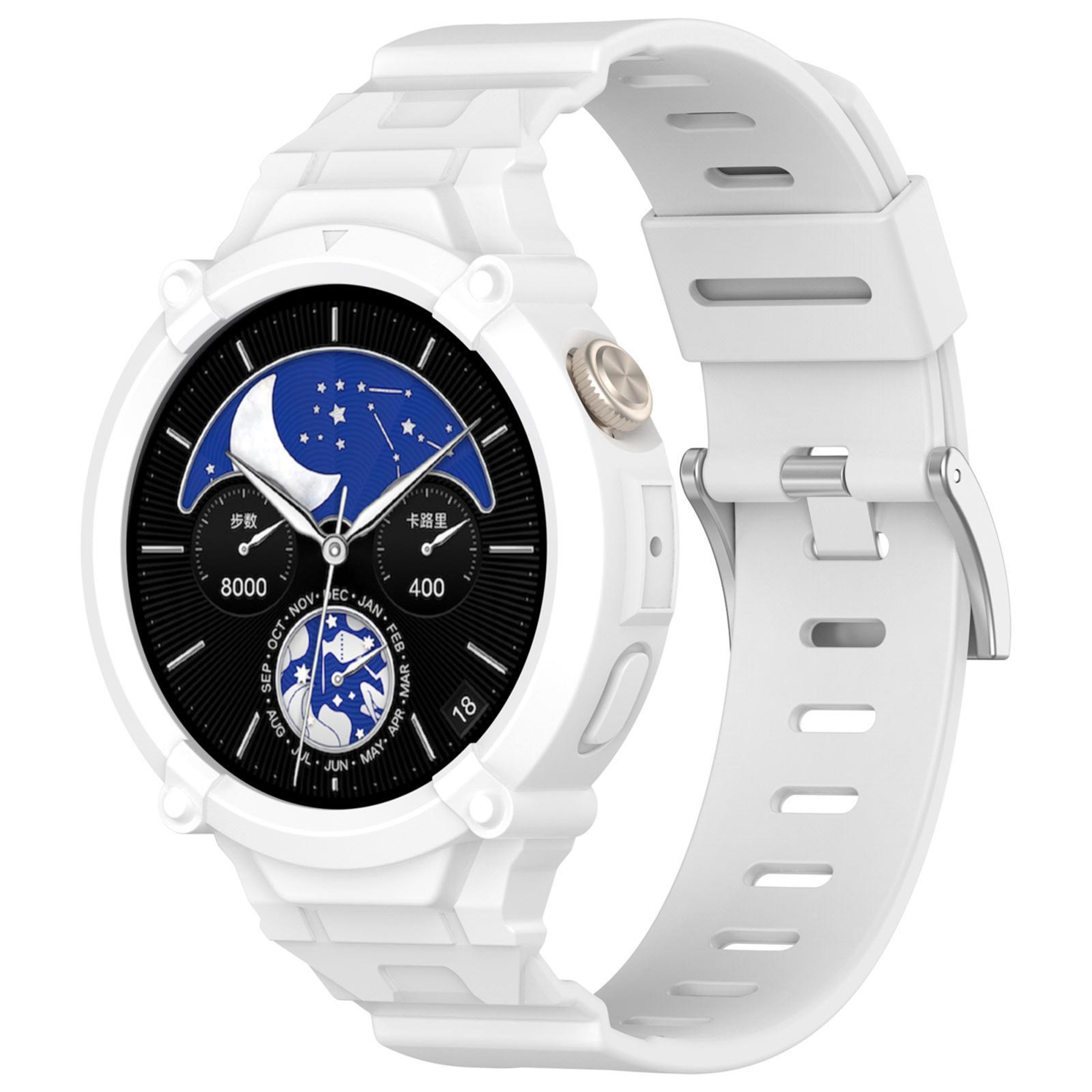 vivo Watch 5 Watch 3 Silicone Watch Band with Integrated Watch Case Protective Strap – view 10