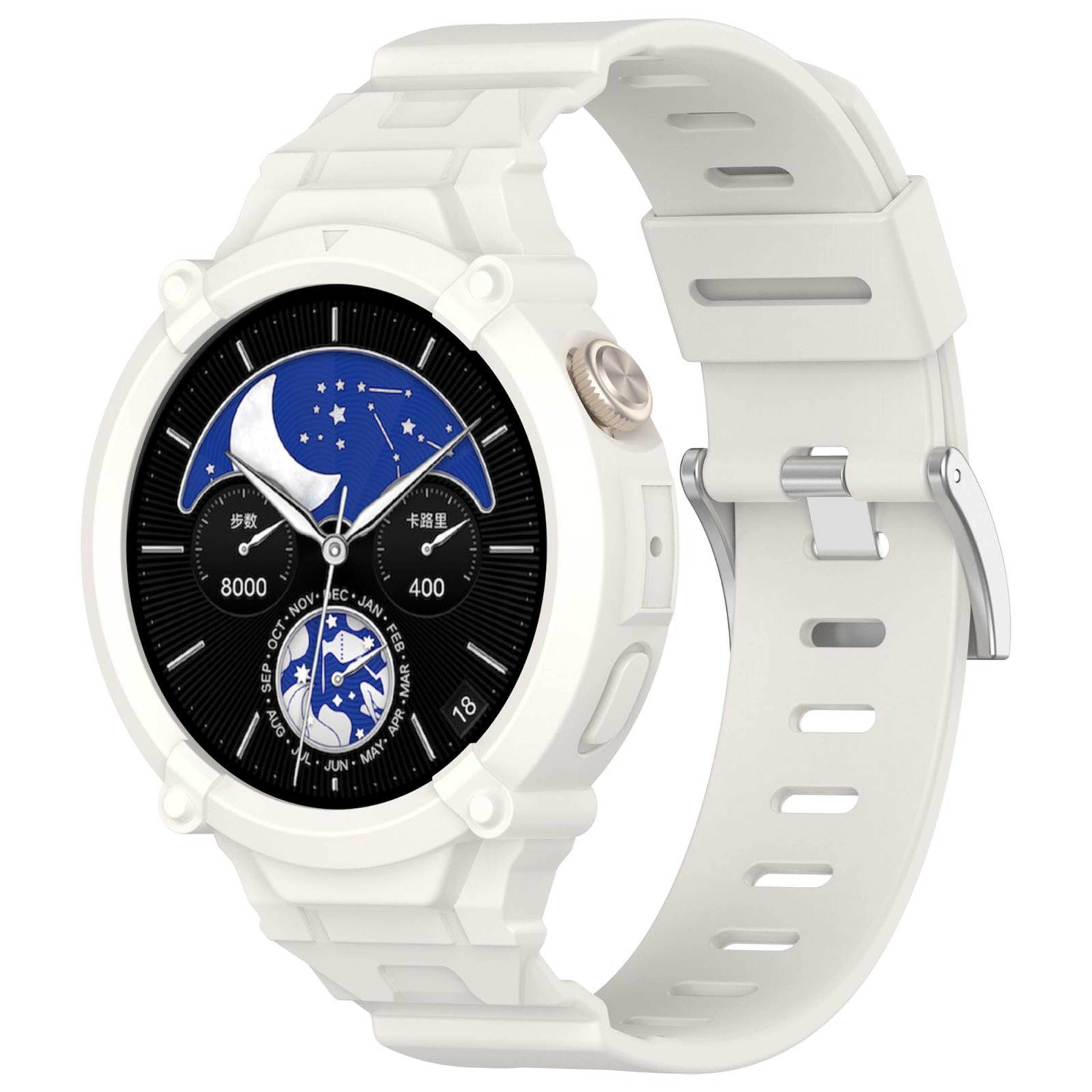 vivo Watch 5 Watch 3 Silicone Watch Band with Integrated Watch Case Protective Strap – view 12