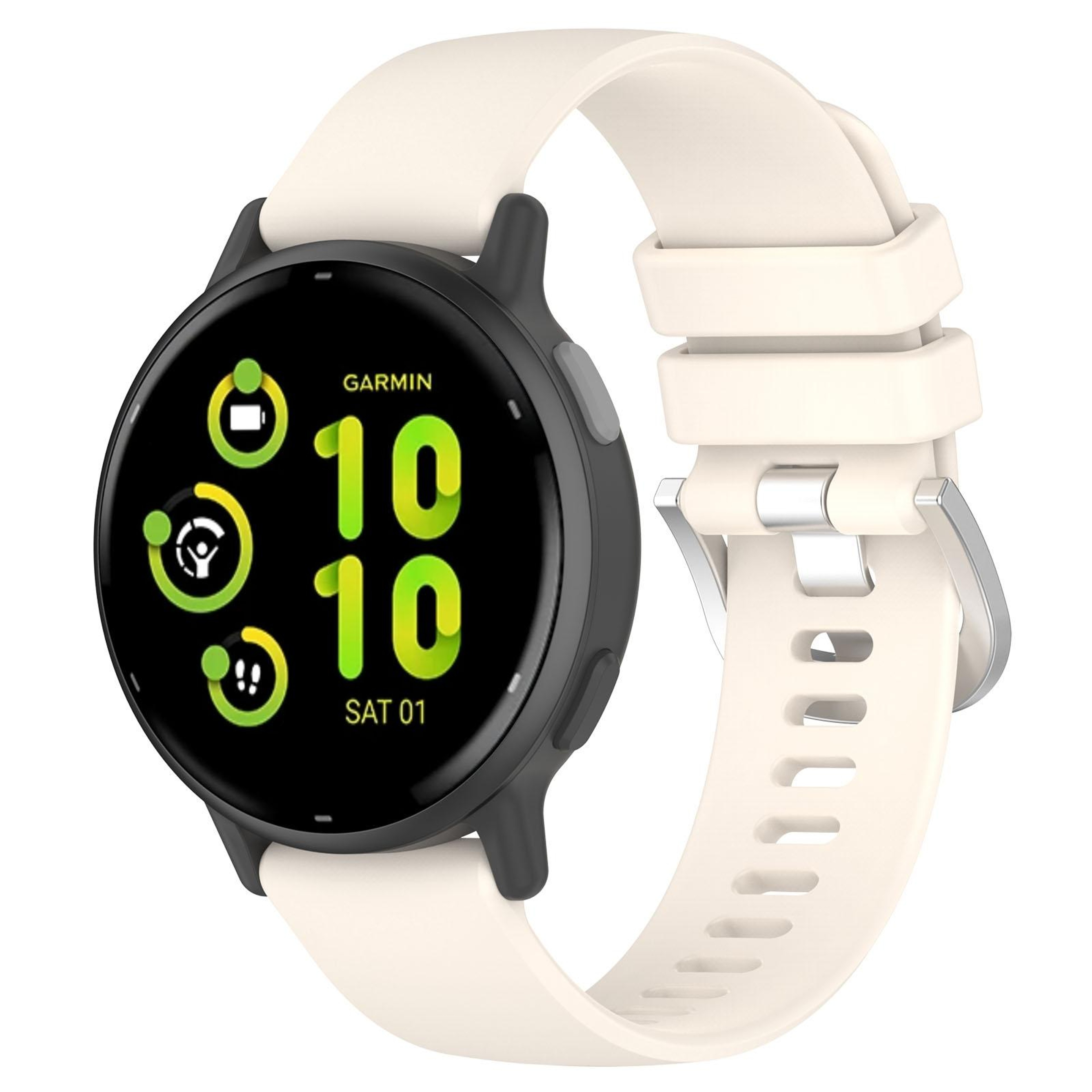 Garmin Vivoactive 5 Active 5 Silicone Watch Band 20mm Soft Adjustable Replacement Strap 18
