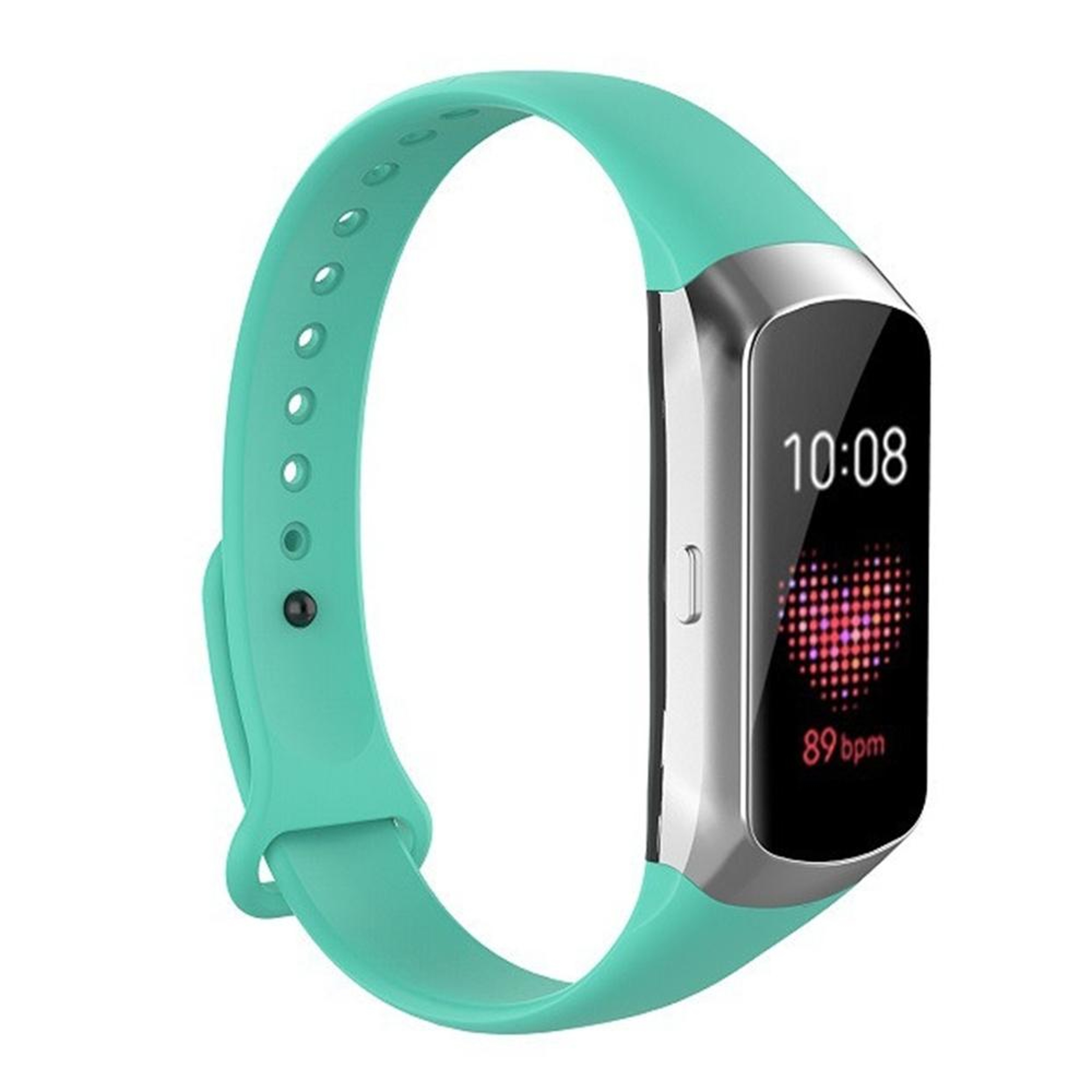 Samsung Galaxy Fit SM R370 Silicone Watch Band Soft Adjustable Replacement Strap with Glossy Button – view 13