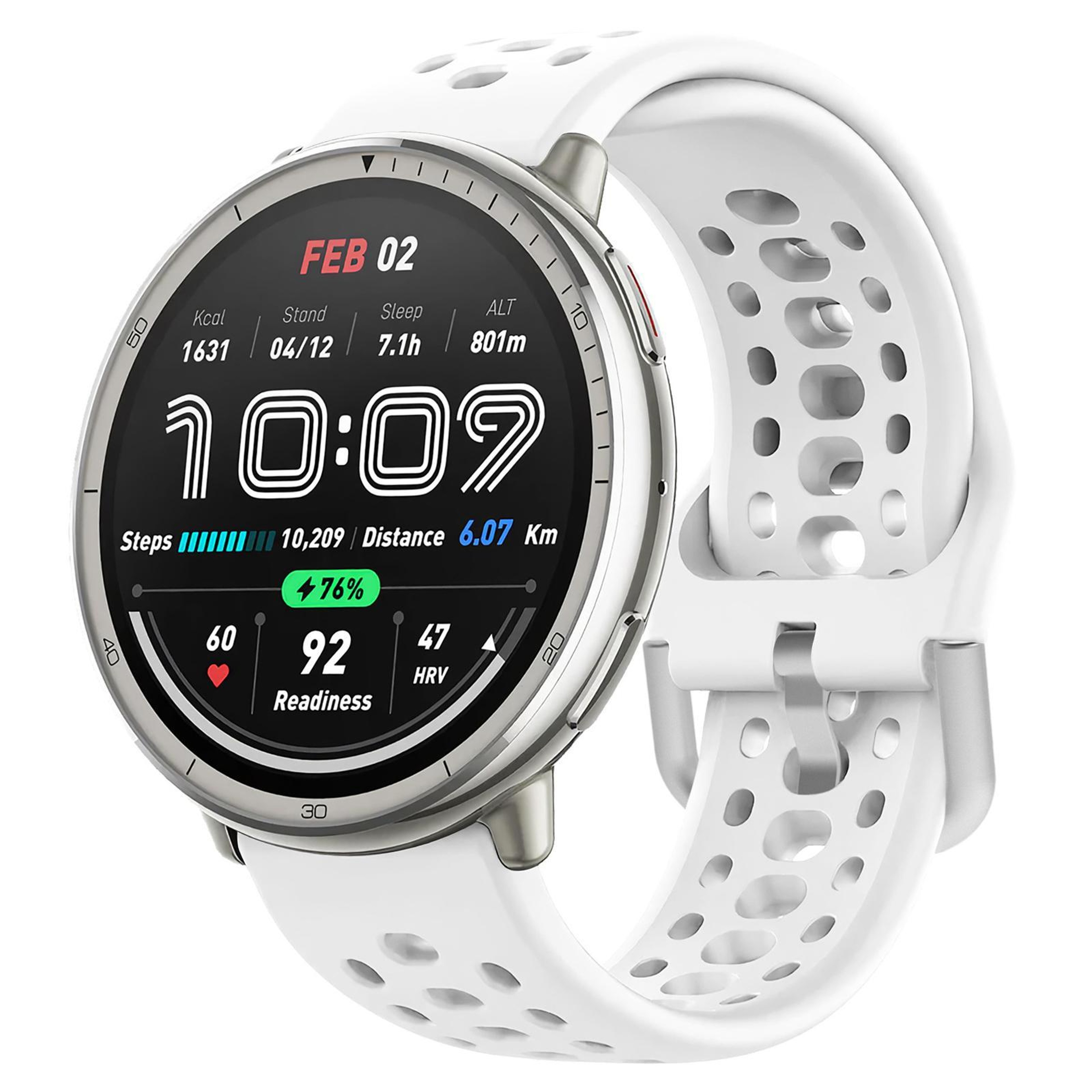 Silicone Sport Watch Band With Silver Buckle Adjustable Replacement Watch Strap 2