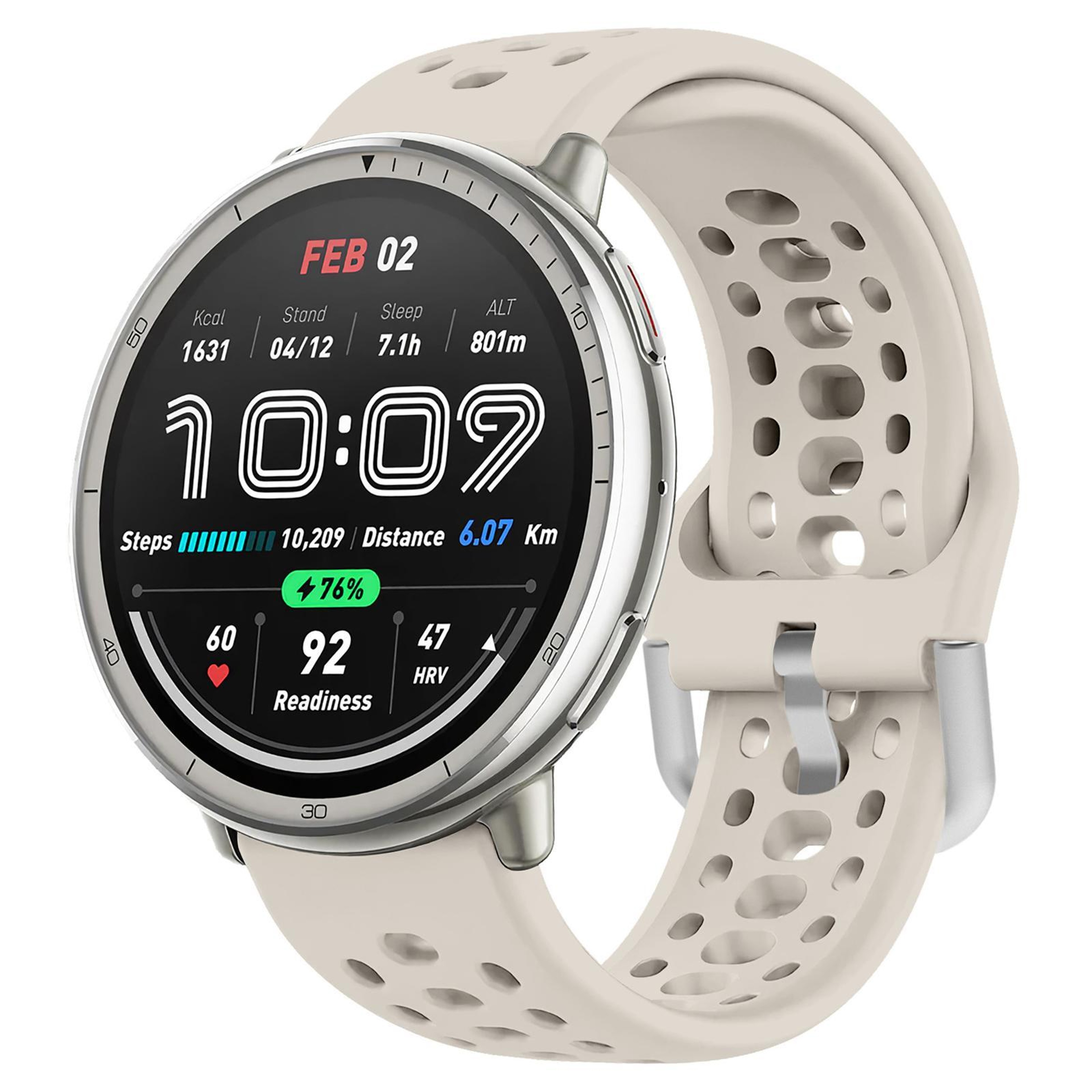 Silicone Sport Watch Band With Silver Buckle Adjustable Replacement Watch Strap 16